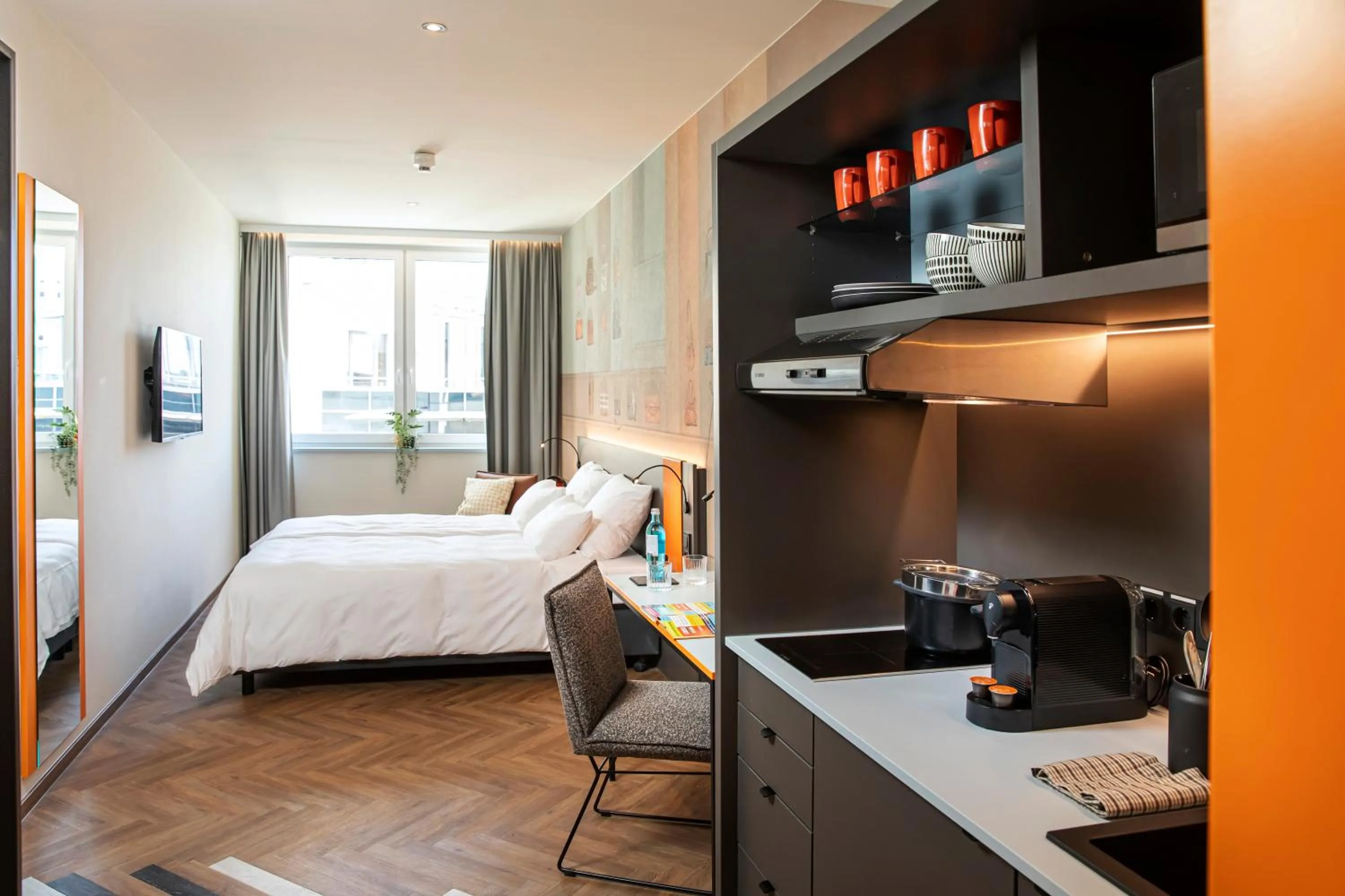 Bedroom, Bed in LOGINN Hotel Offenbach