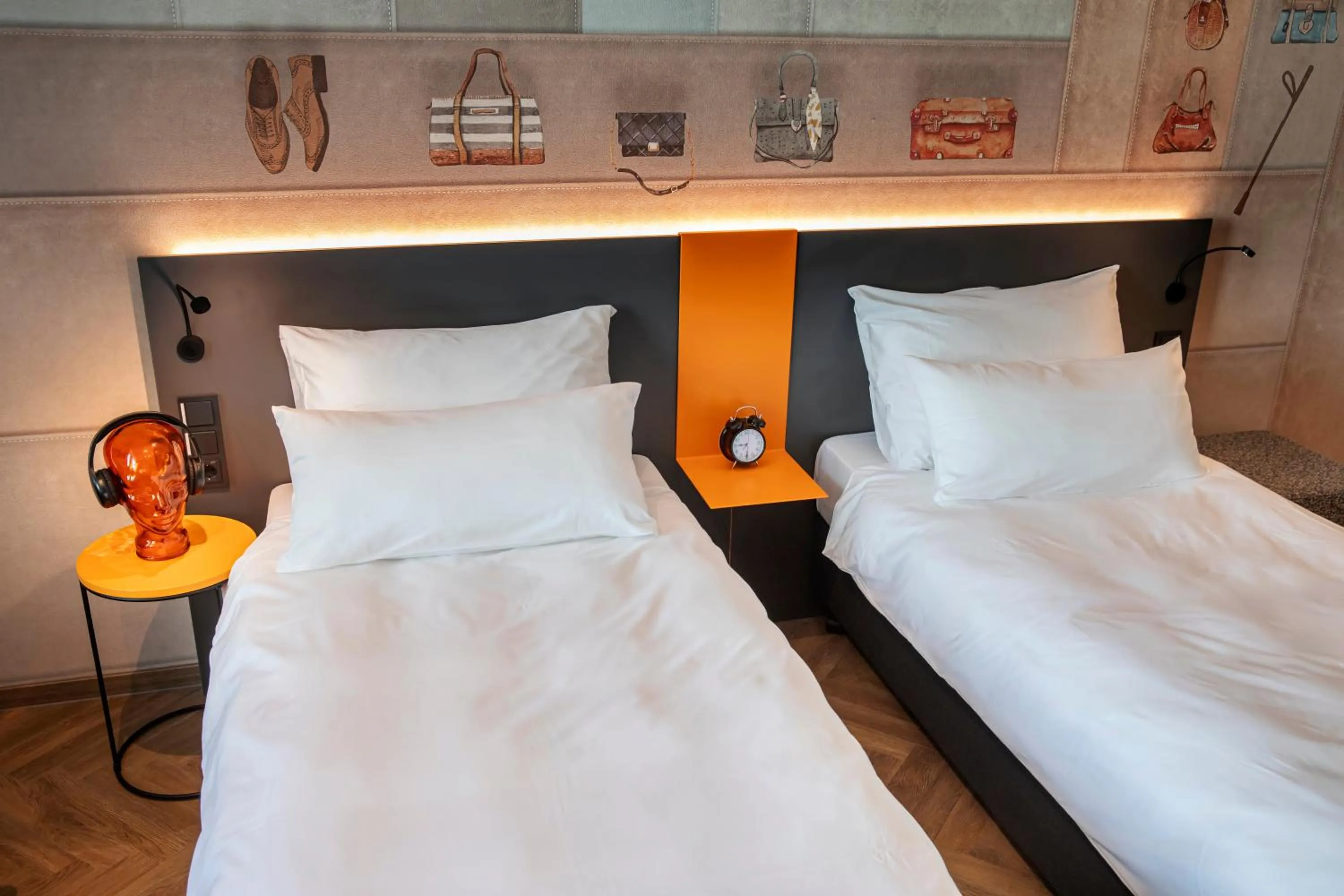 Photo of the whole room, Bed in LOGINN Hotel Offenbach
