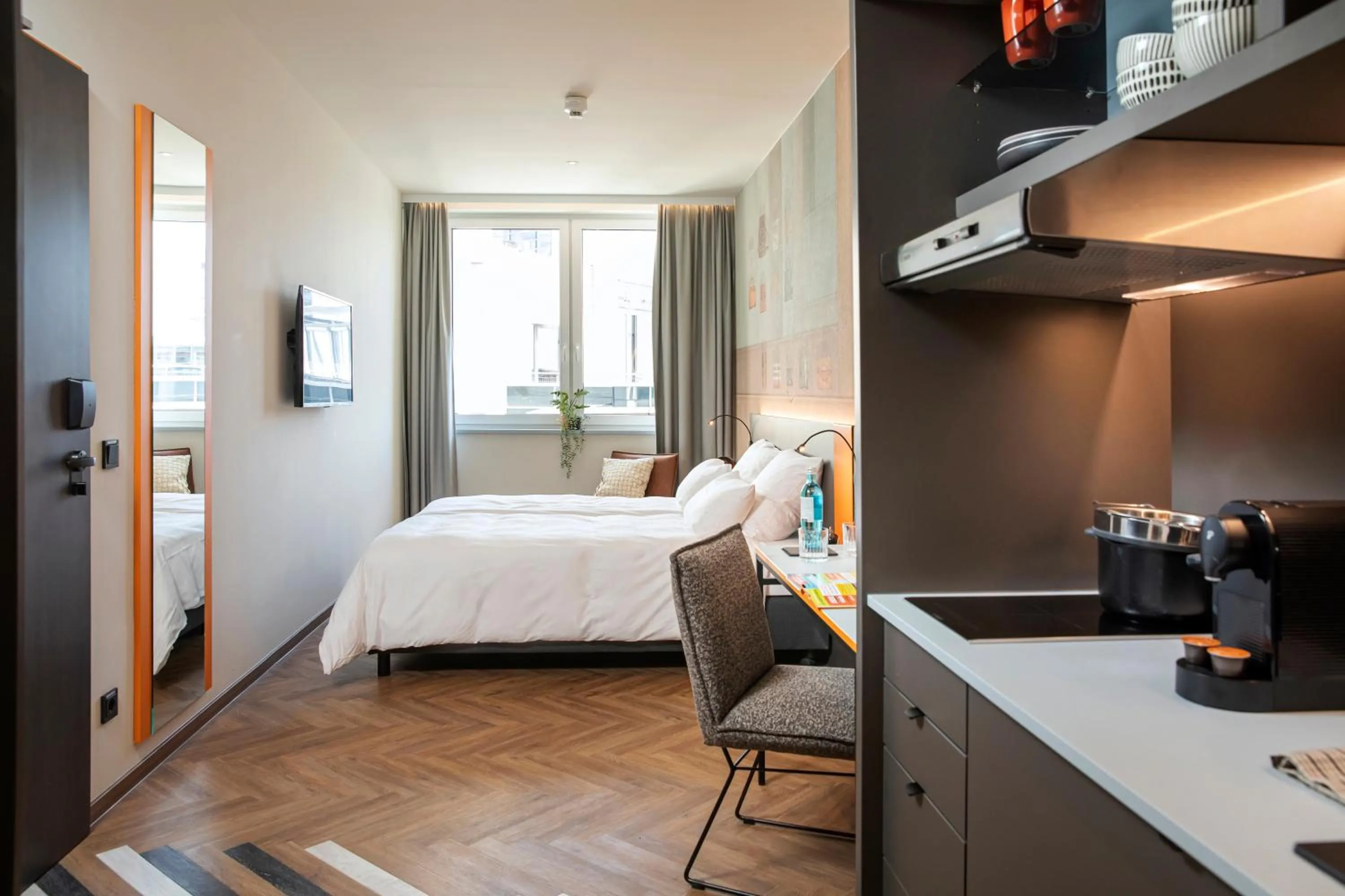 Bedroom, Bed in LOGINN Hotel Offenbach