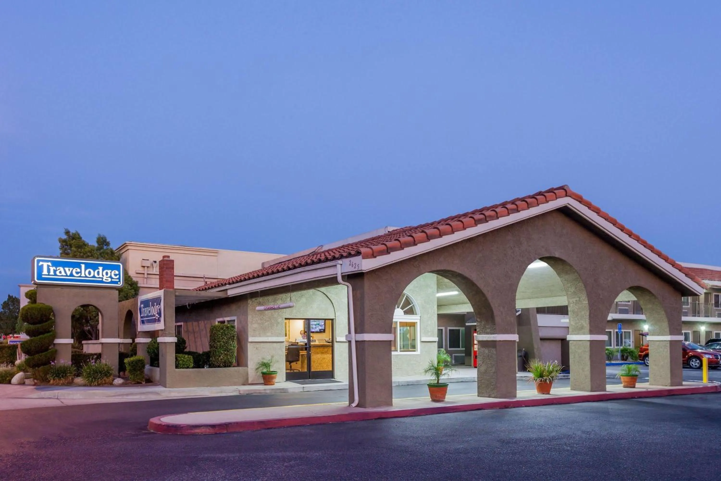 Property building in Travelodge by Wyndham Hemet CA