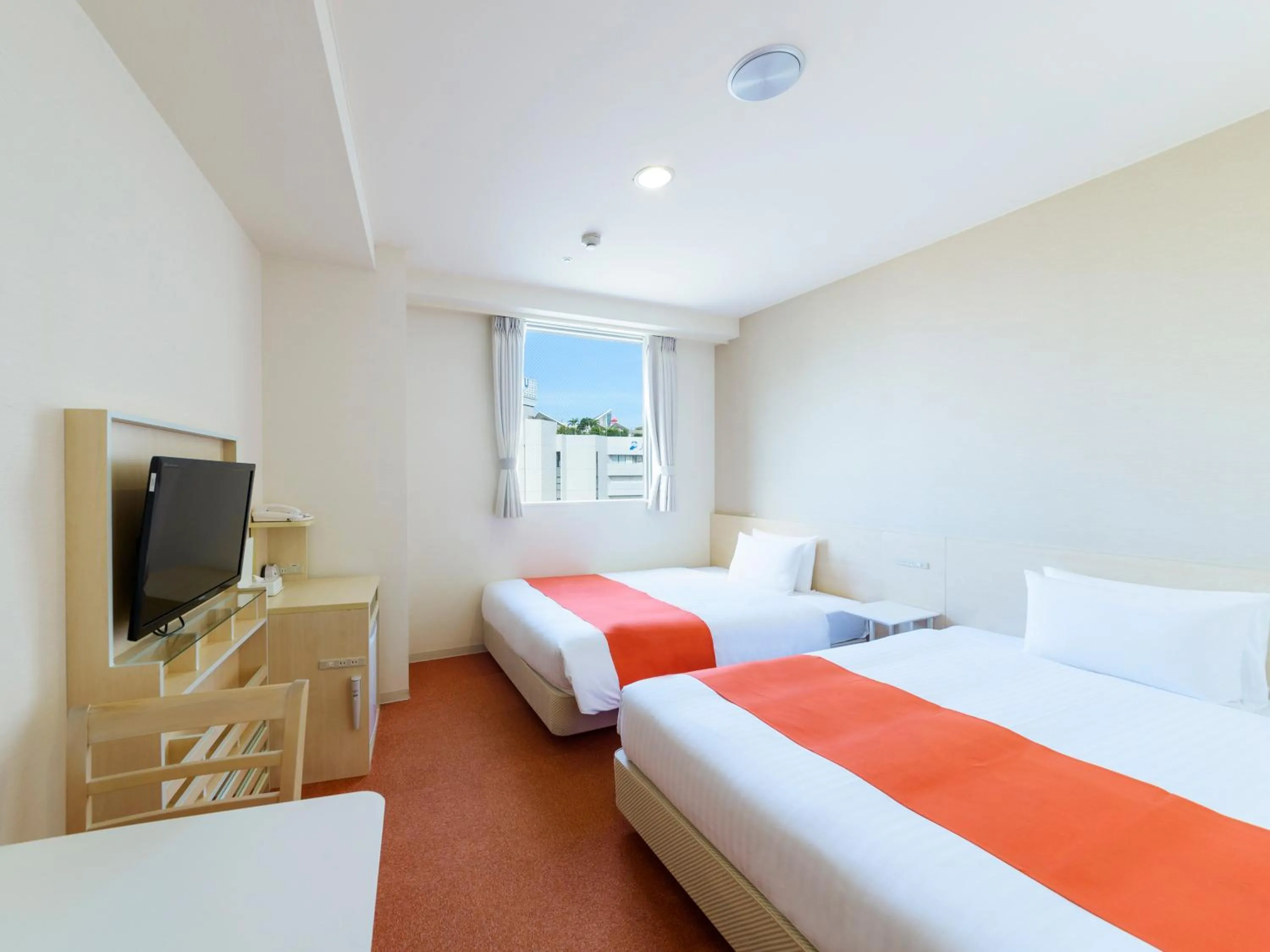 Photo of the whole room, Bed in Hotel Abest Naha Kokusai Street