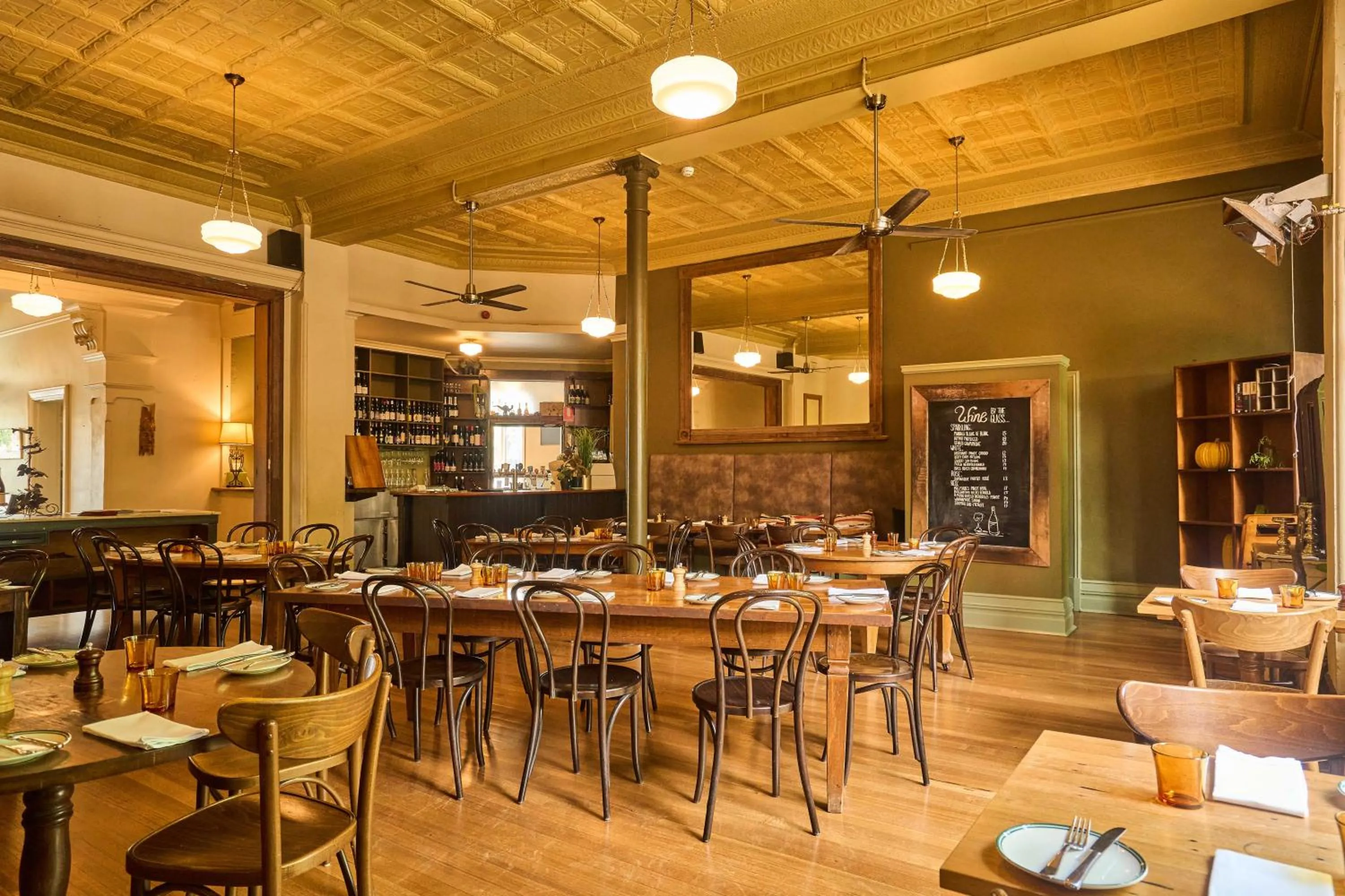 Dining area in Healesville Hotel