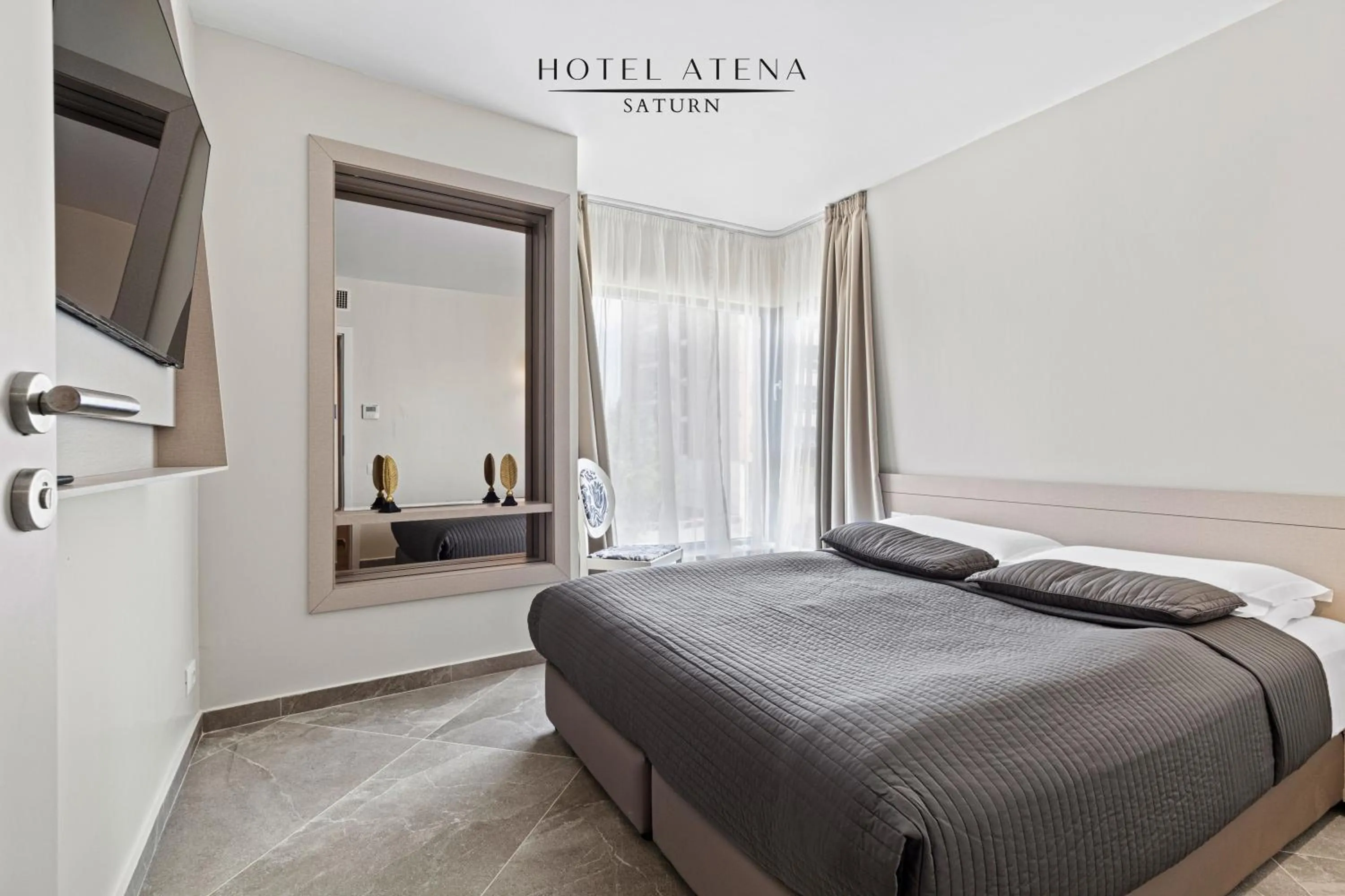 Bed in Hotel Atena***