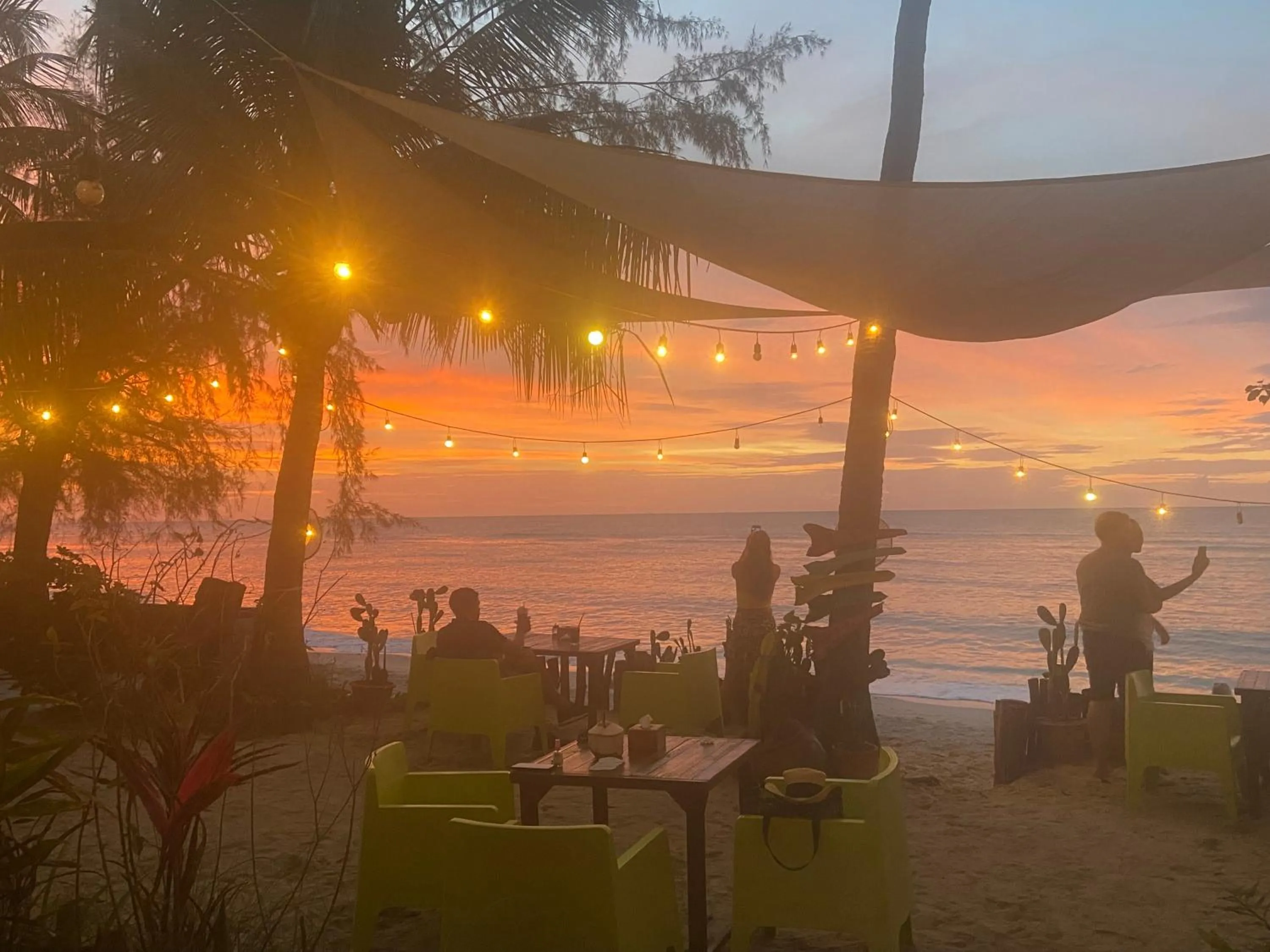 Sunset in Secret Beach Bungalows