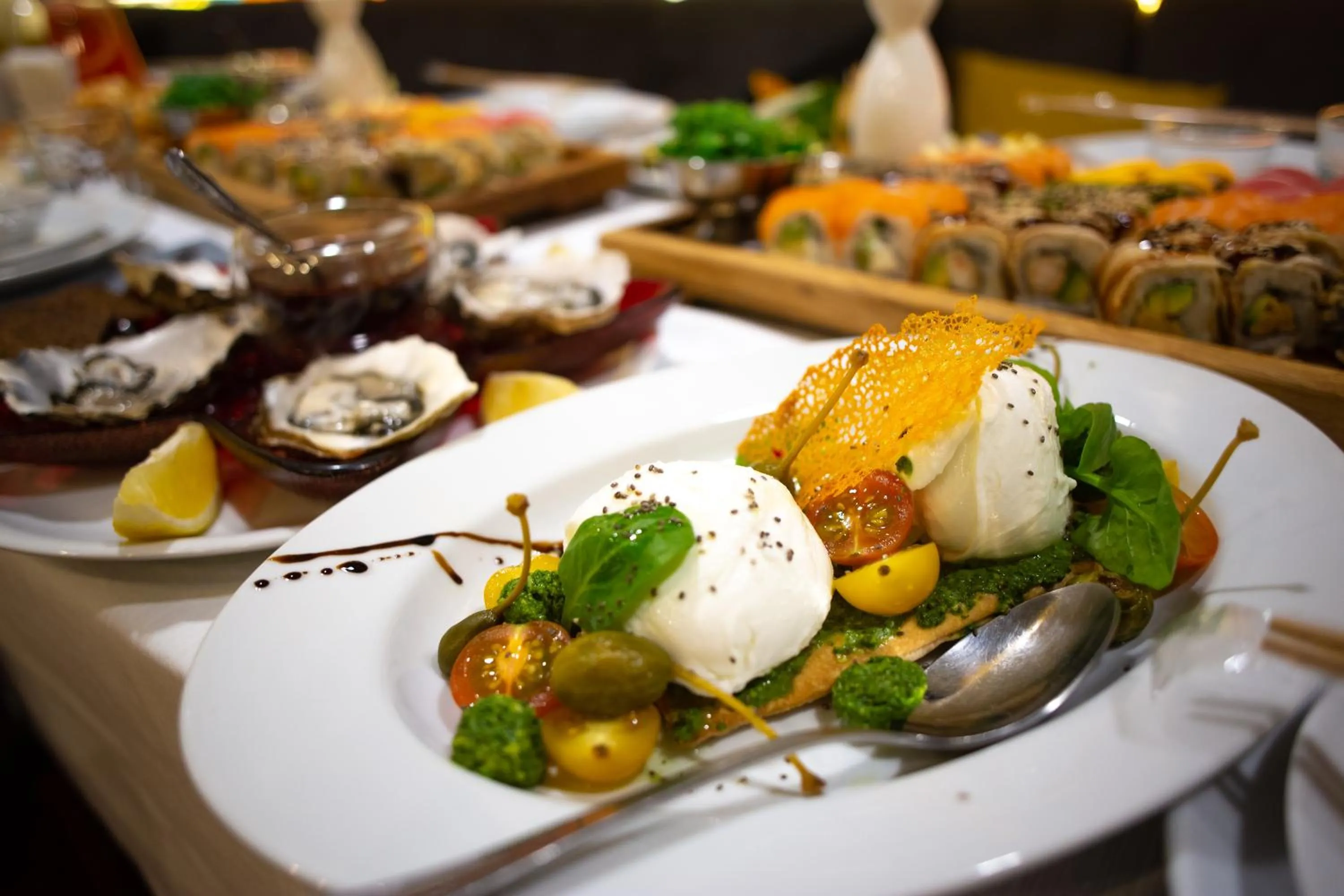 Food close-up in Kiev 365 Park Hotel