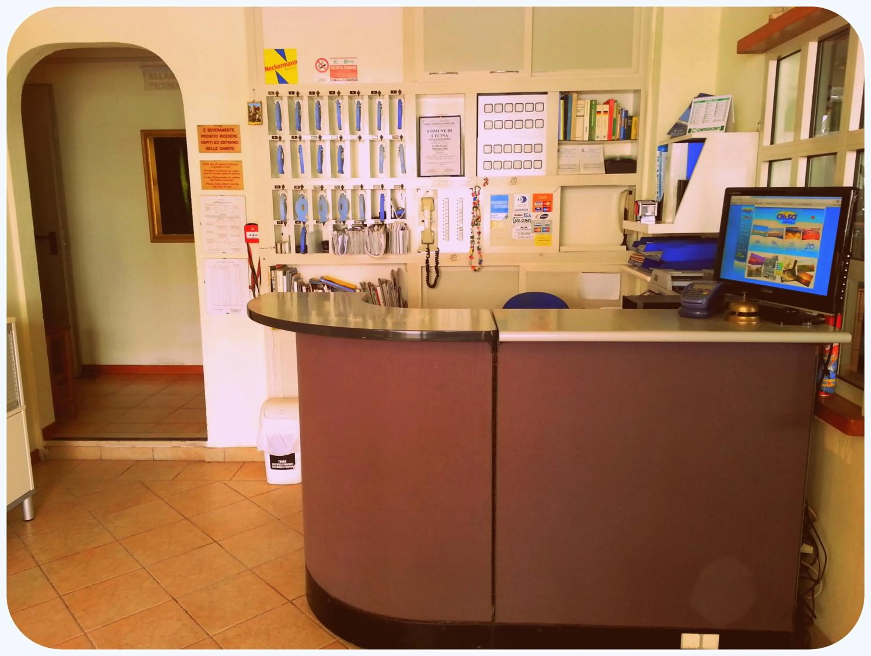 Lobby or reception in Hotel Aurora