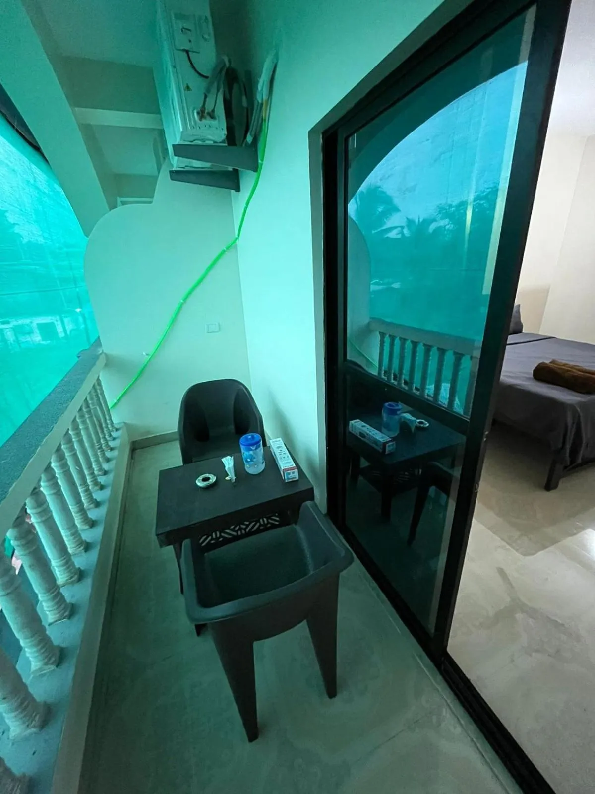 Seating area in Hotel Saffron Baga