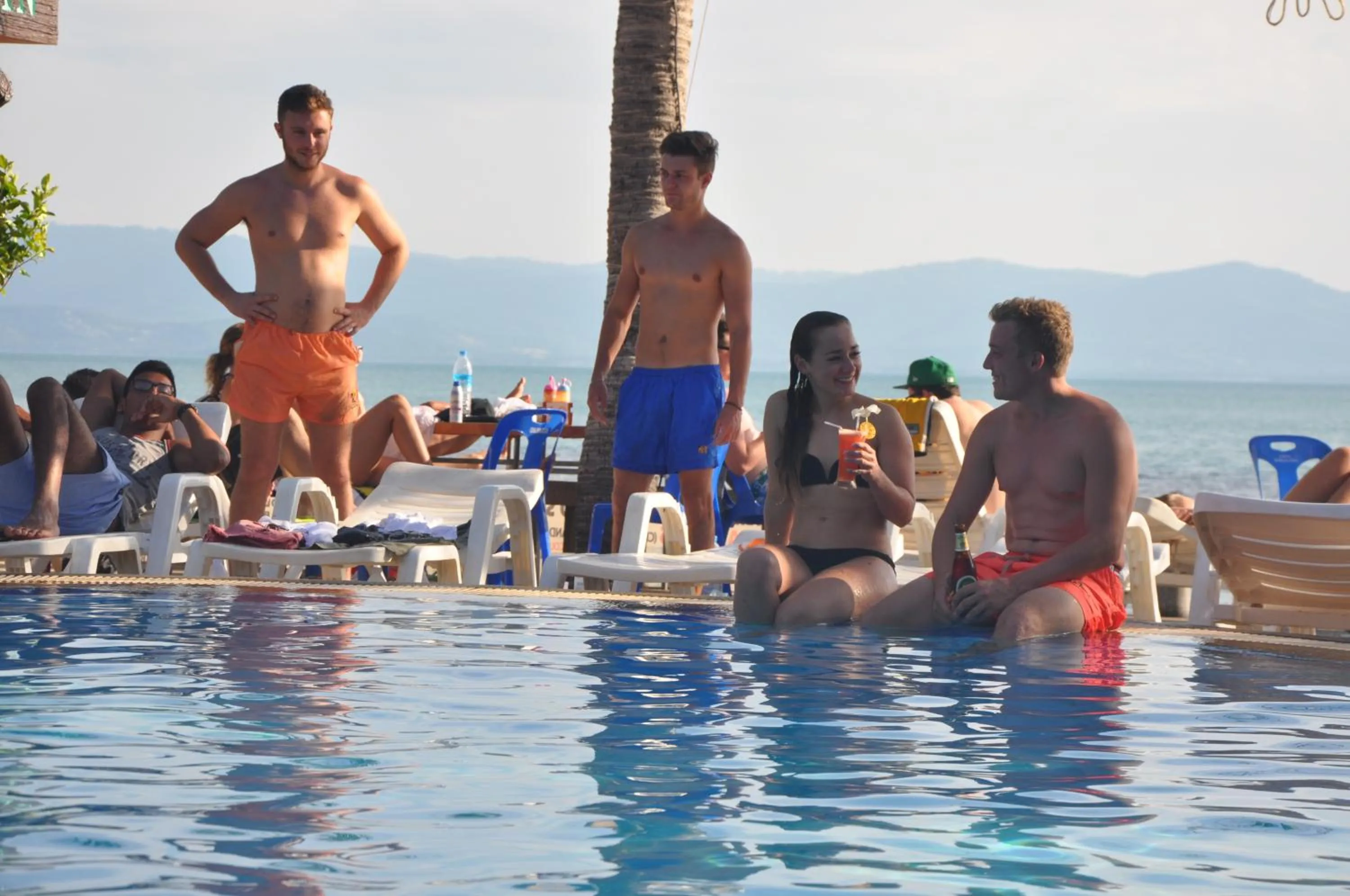 People in Coral Bungalows