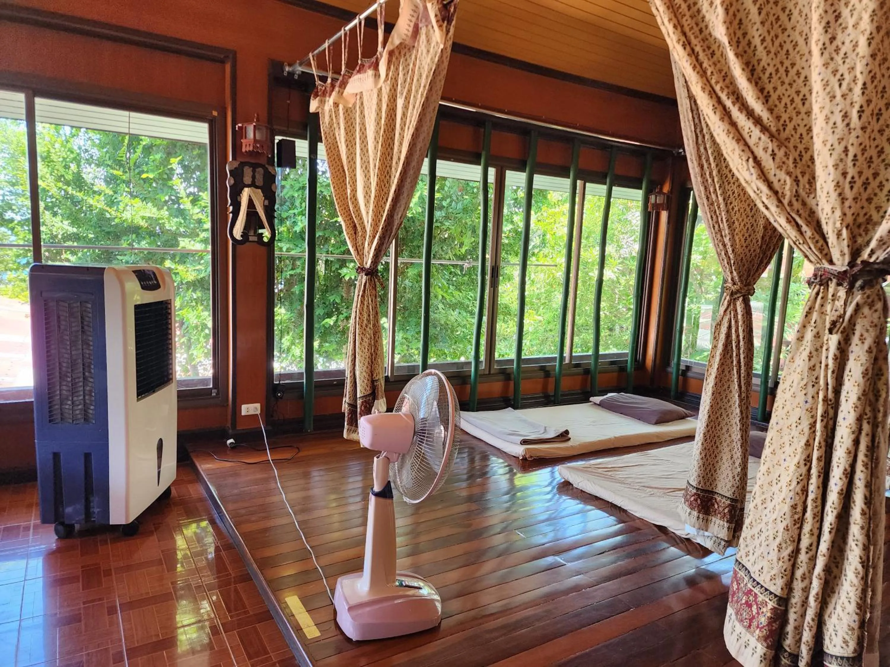 Bed in Coral Bungalows