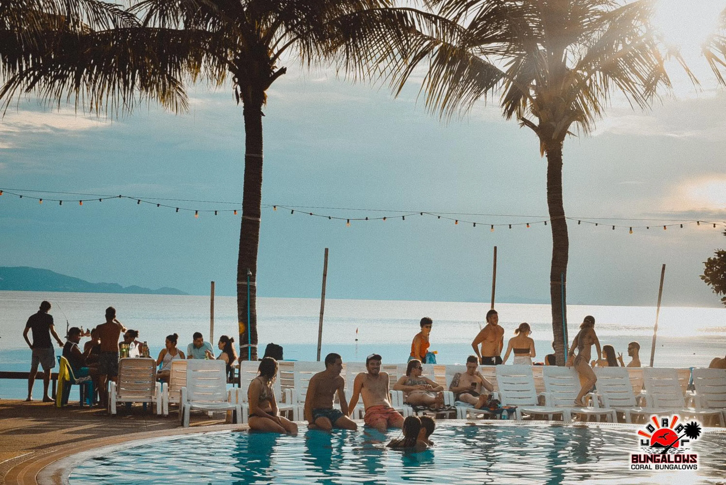 Swimming pool in Coral Bungalows