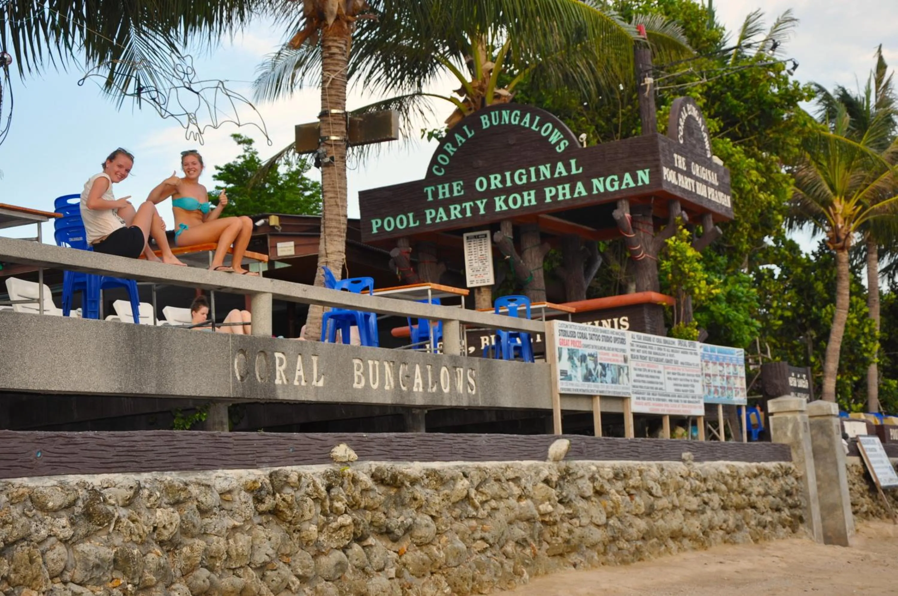 People in Coral Bungalows