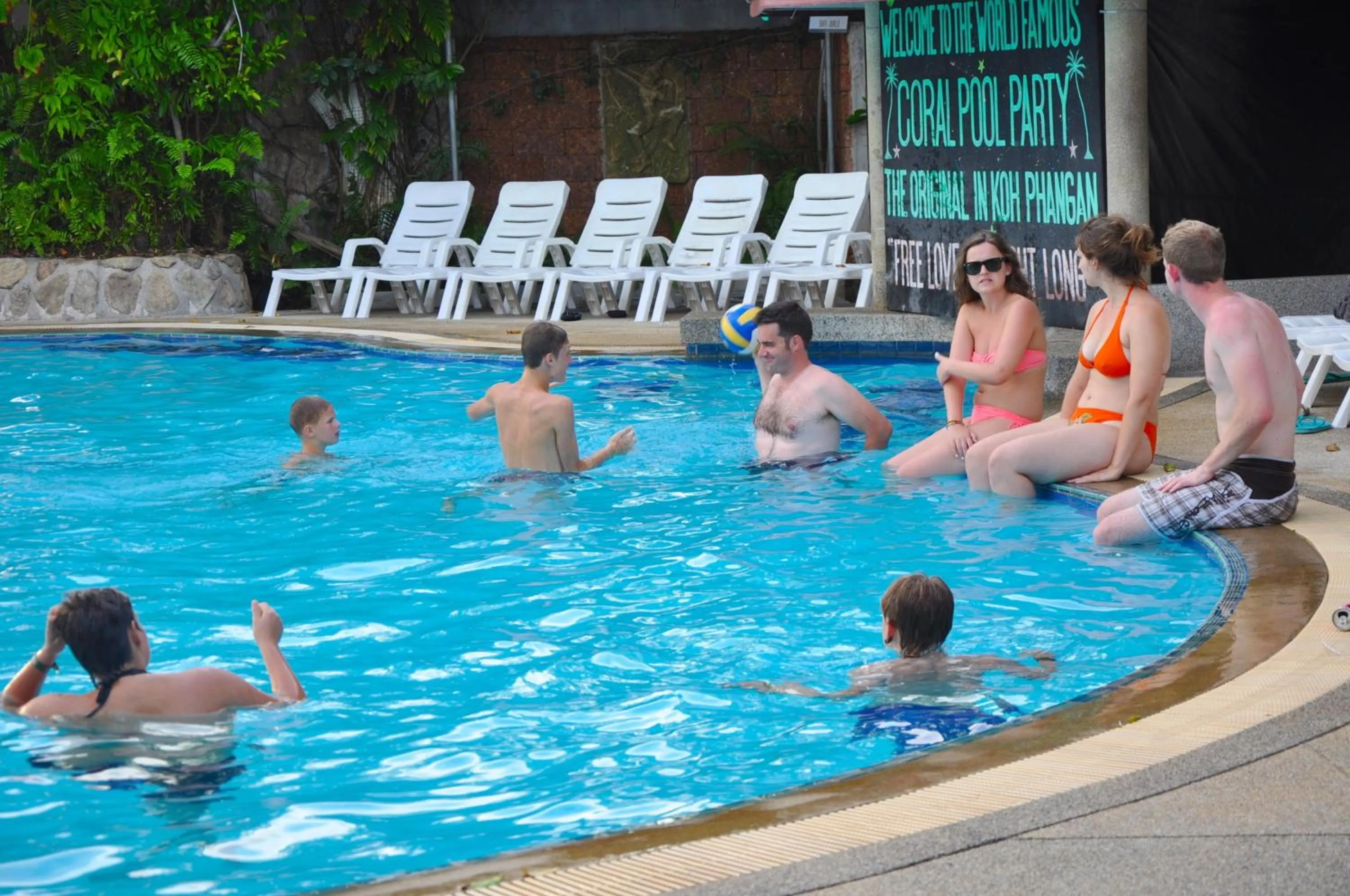 People in Coral Bungalows