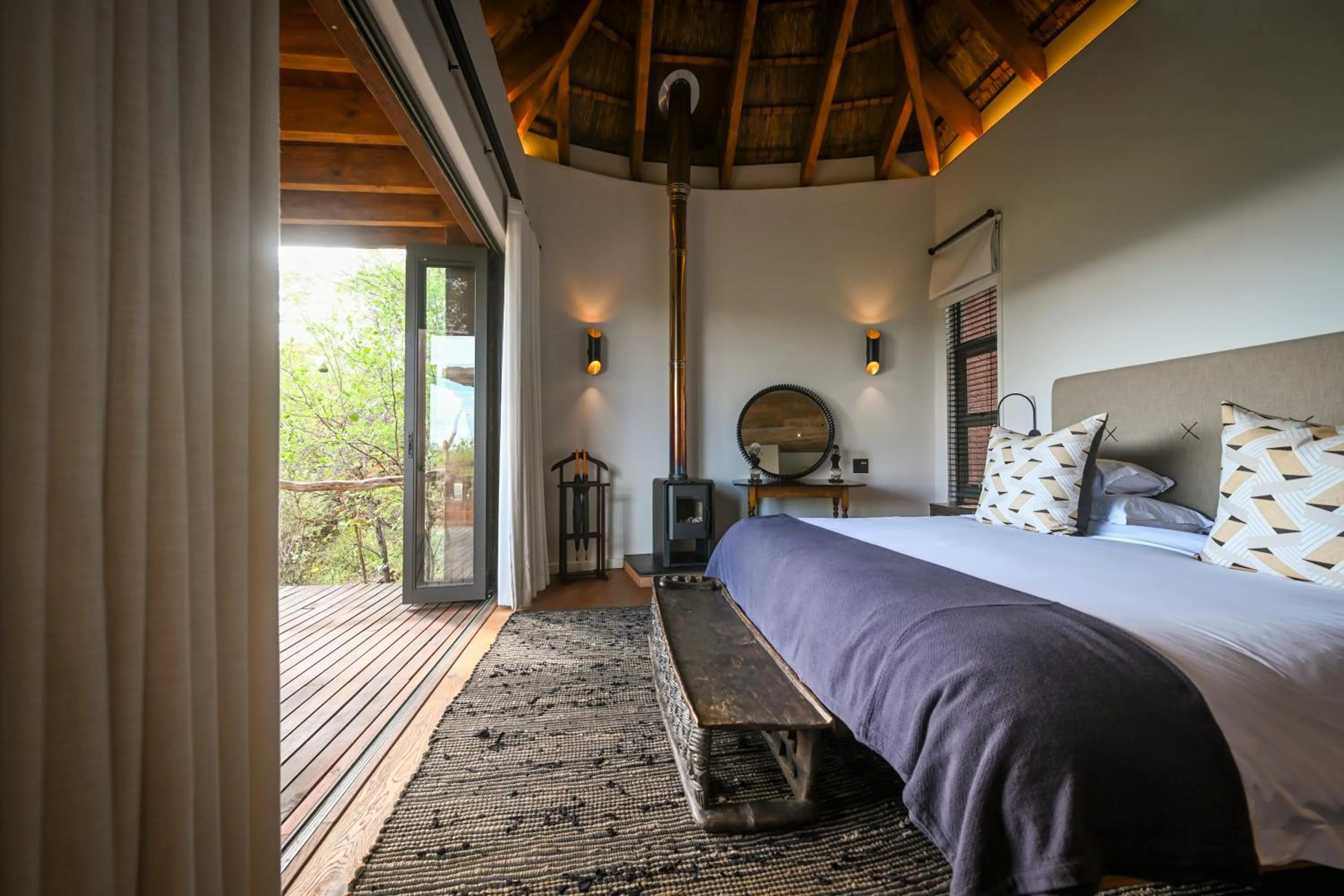 Bed in Madikwe Safari Lodge