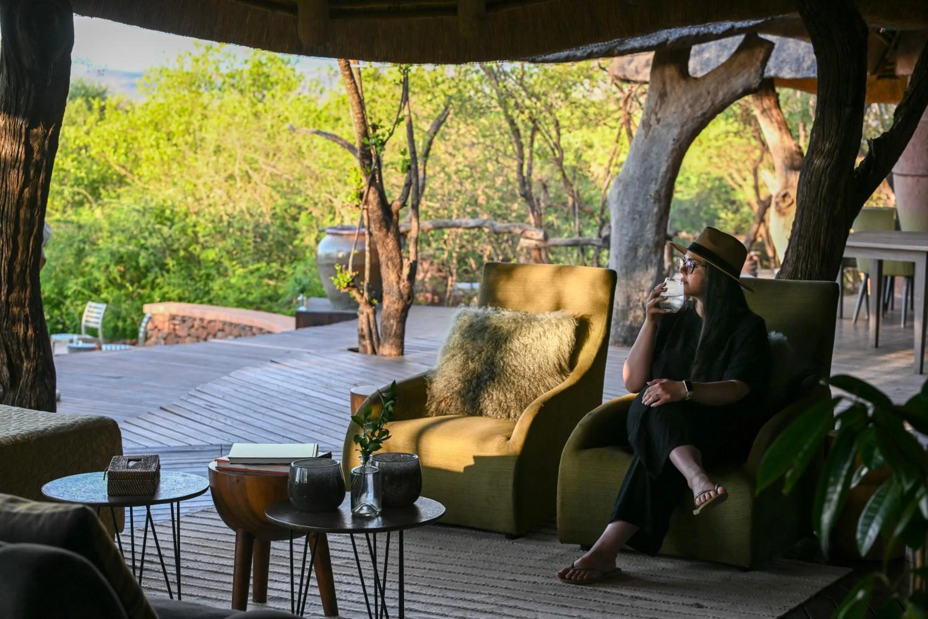 Patio in Madikwe Safari Lodge