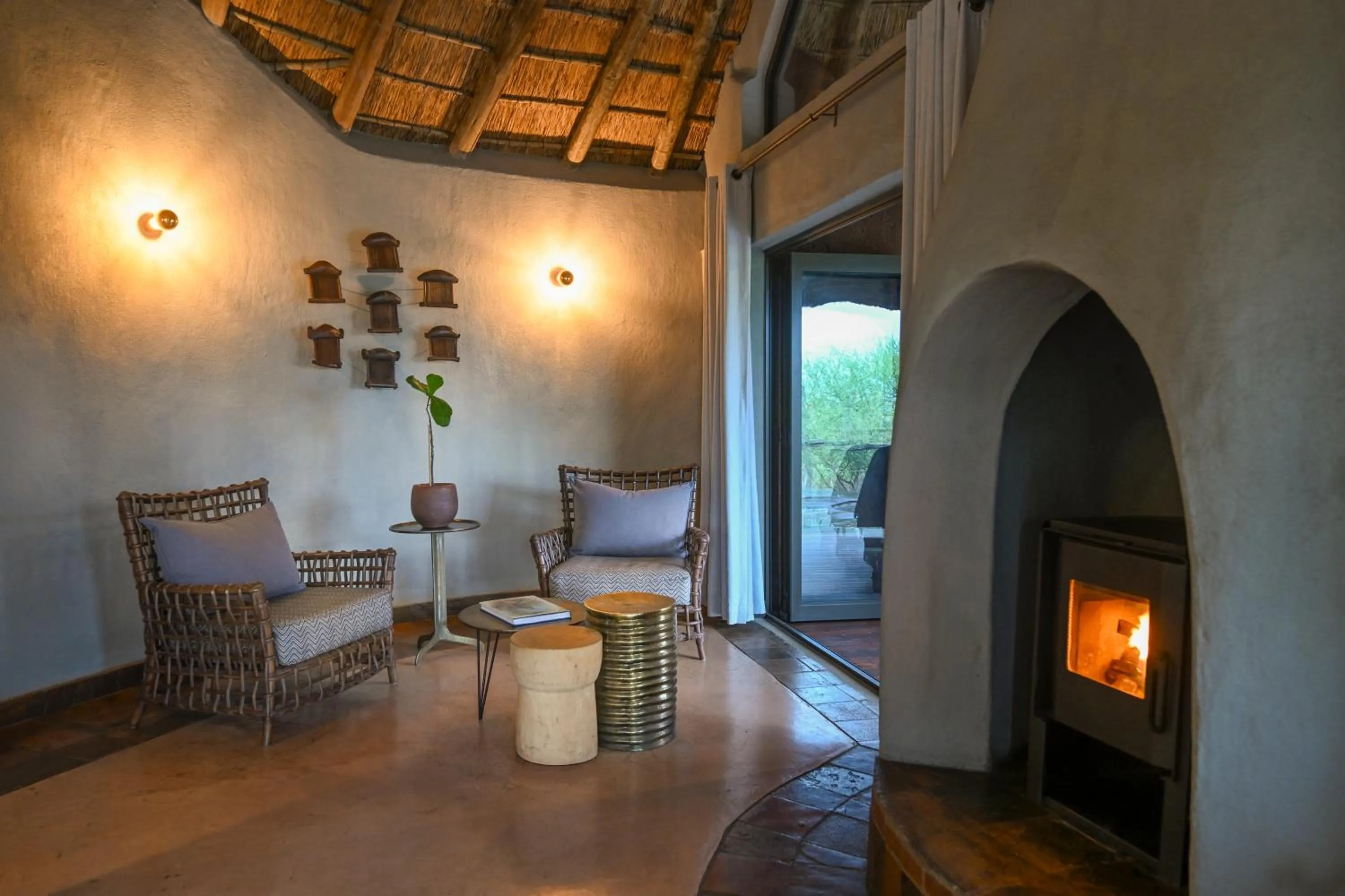 Seating area in Madikwe Safari Lodge