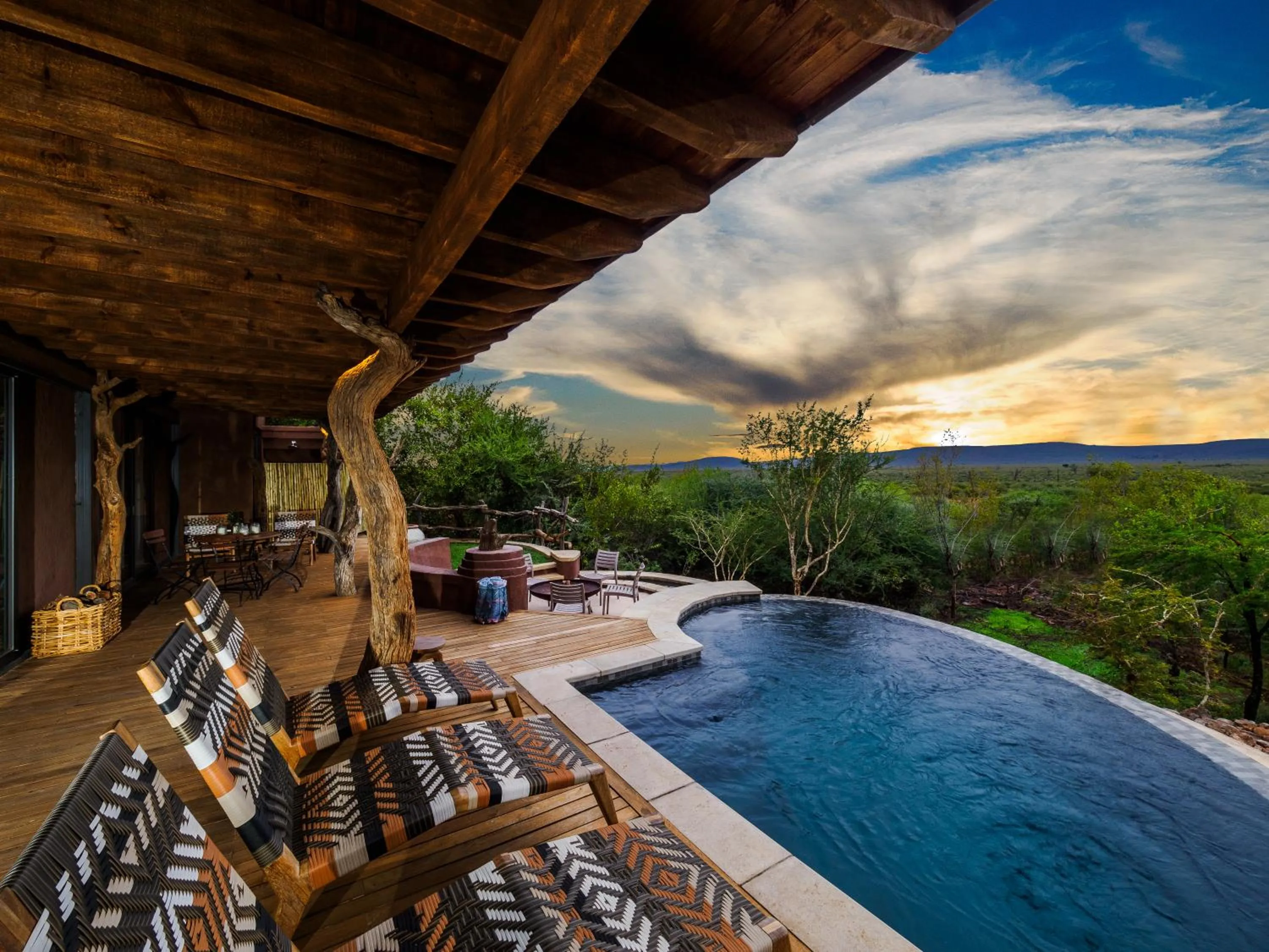 Swimming pool in Madikwe Safari Lodge