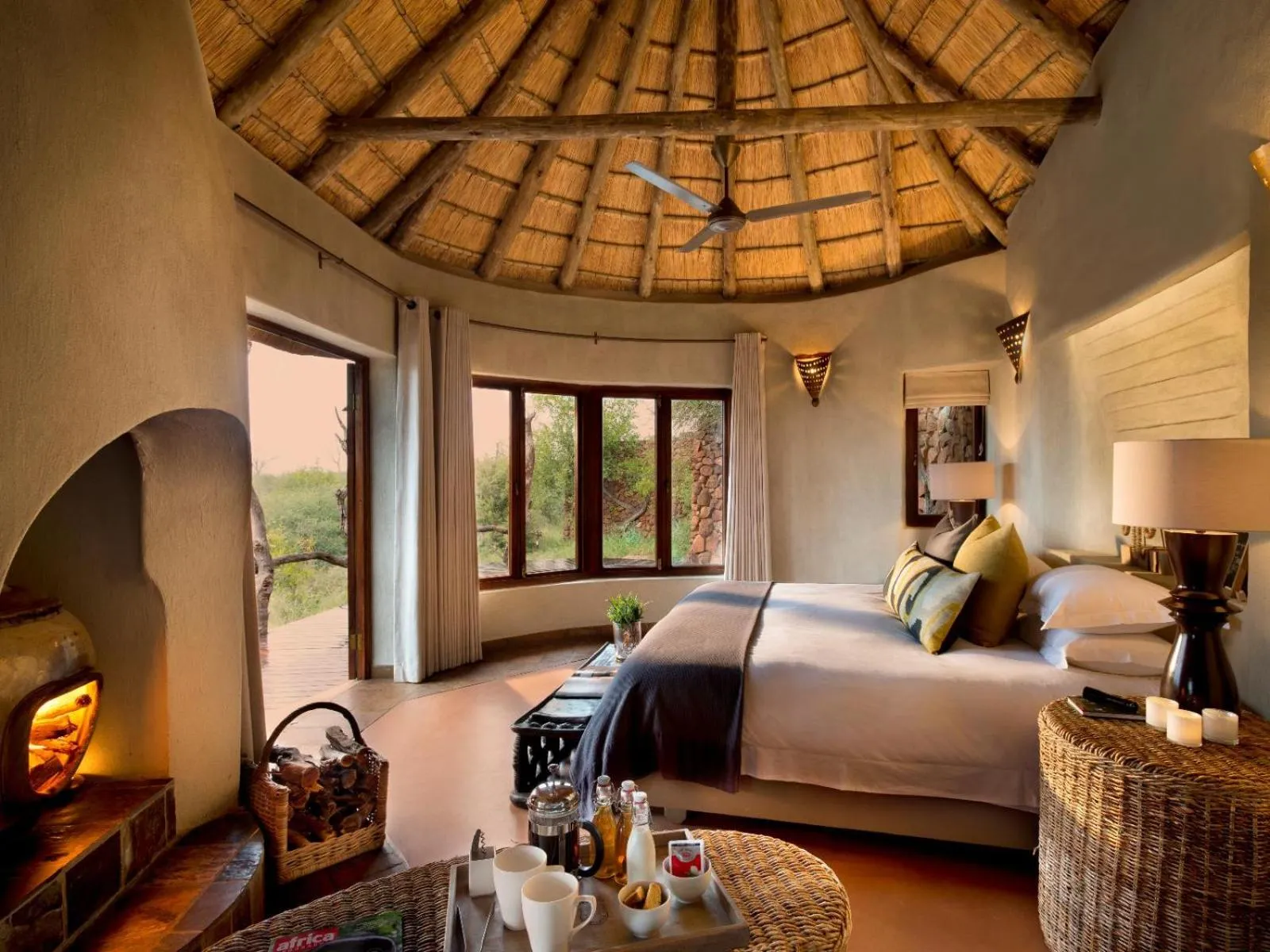 Bed in Madikwe Safari Lodge