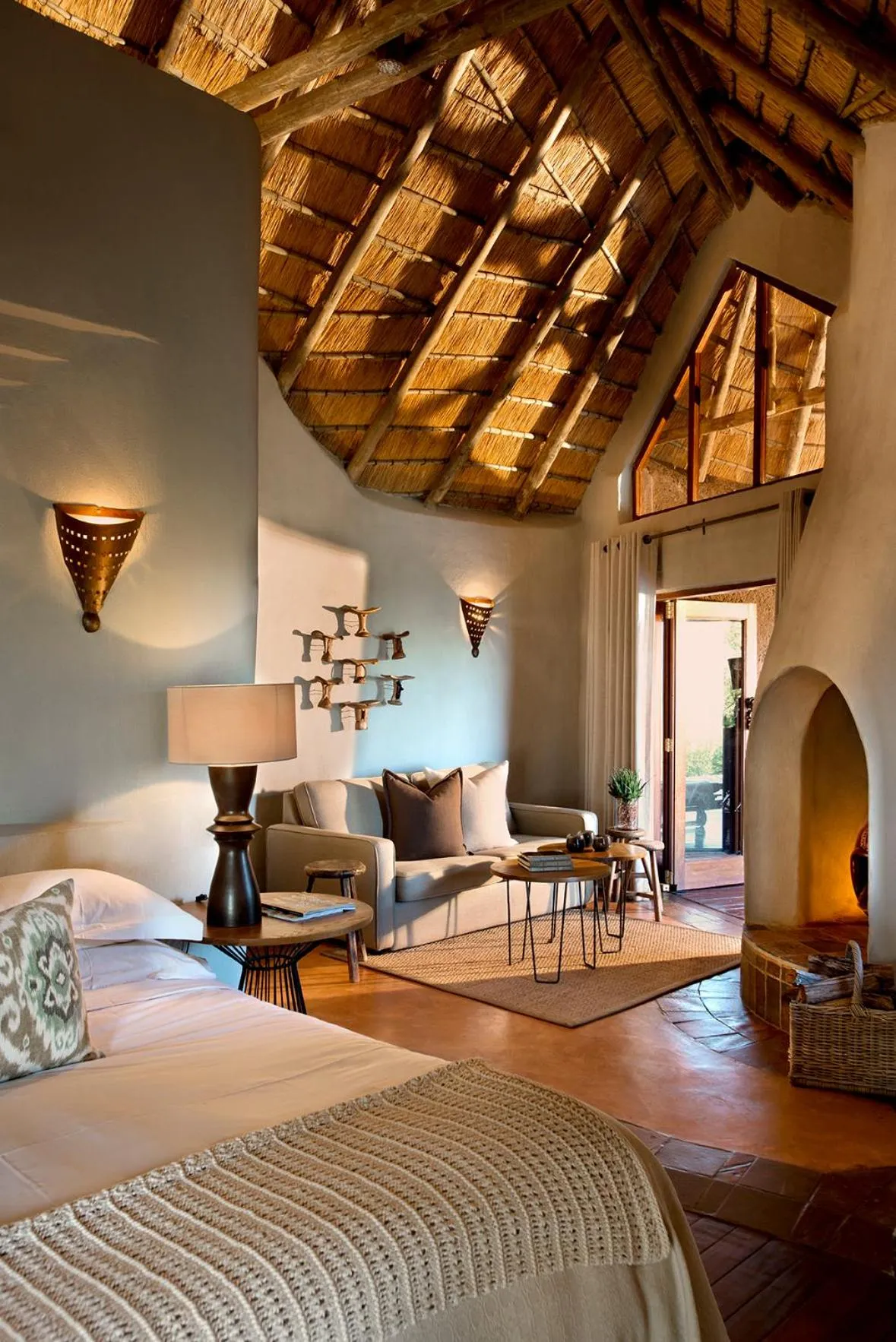 Bed in Madikwe Safari Lodge