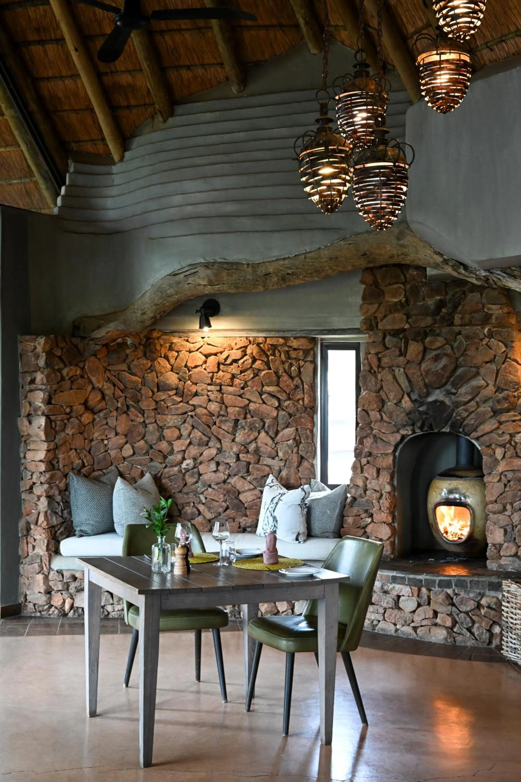 Dining area in Madikwe Safari Lodge