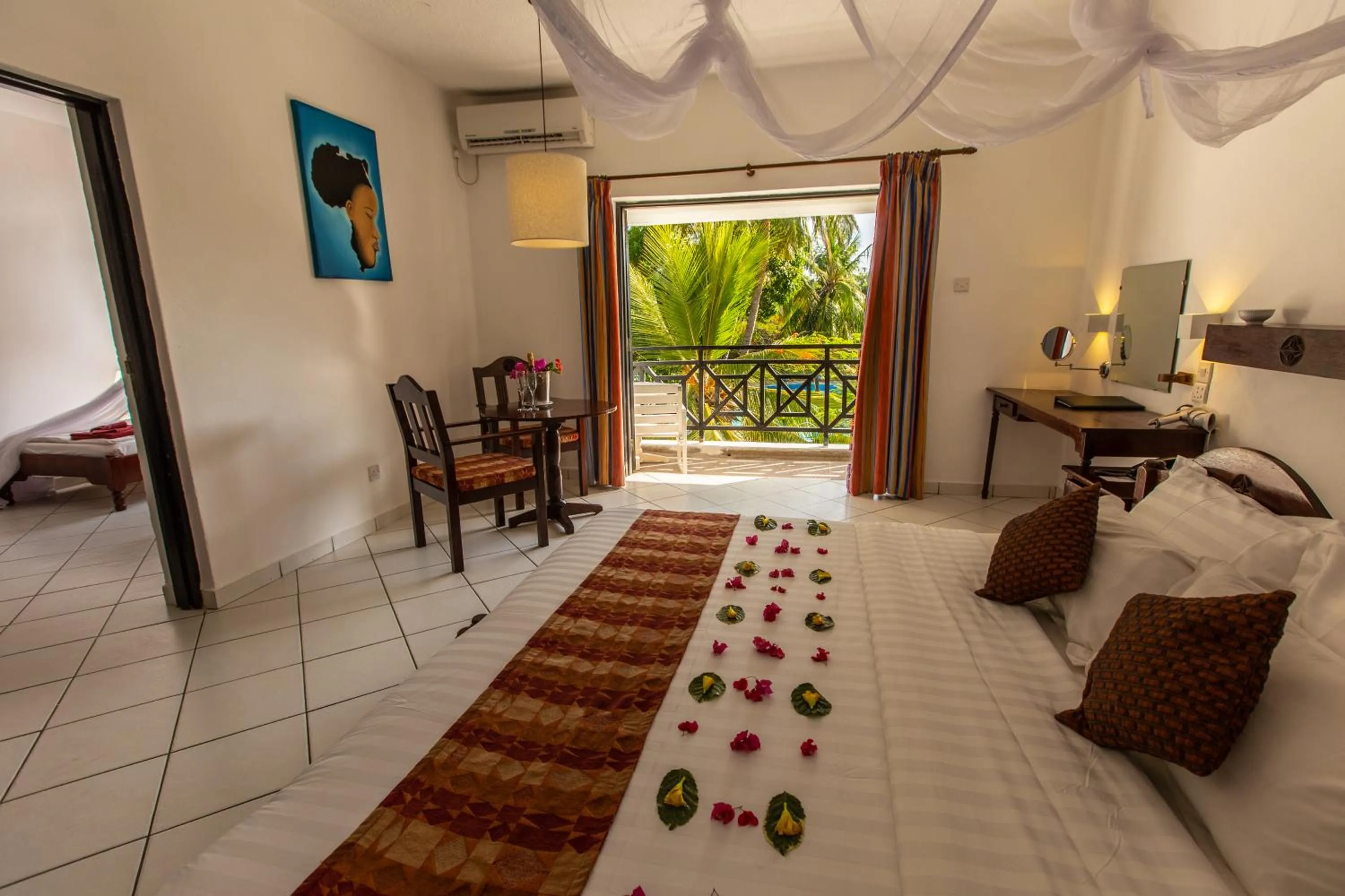 Property building, Bed in Diani Sea Resort - All Inclusive