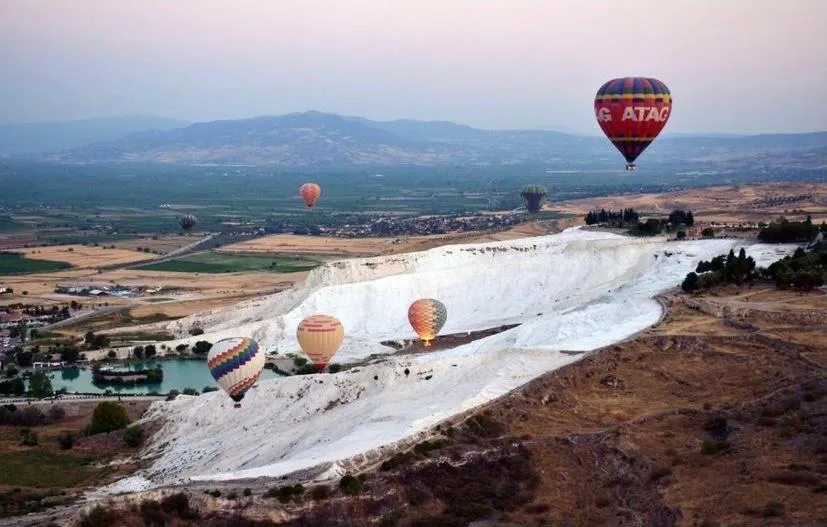 Natural landscape in Pamukkale Whiteheaven Suite Hotel