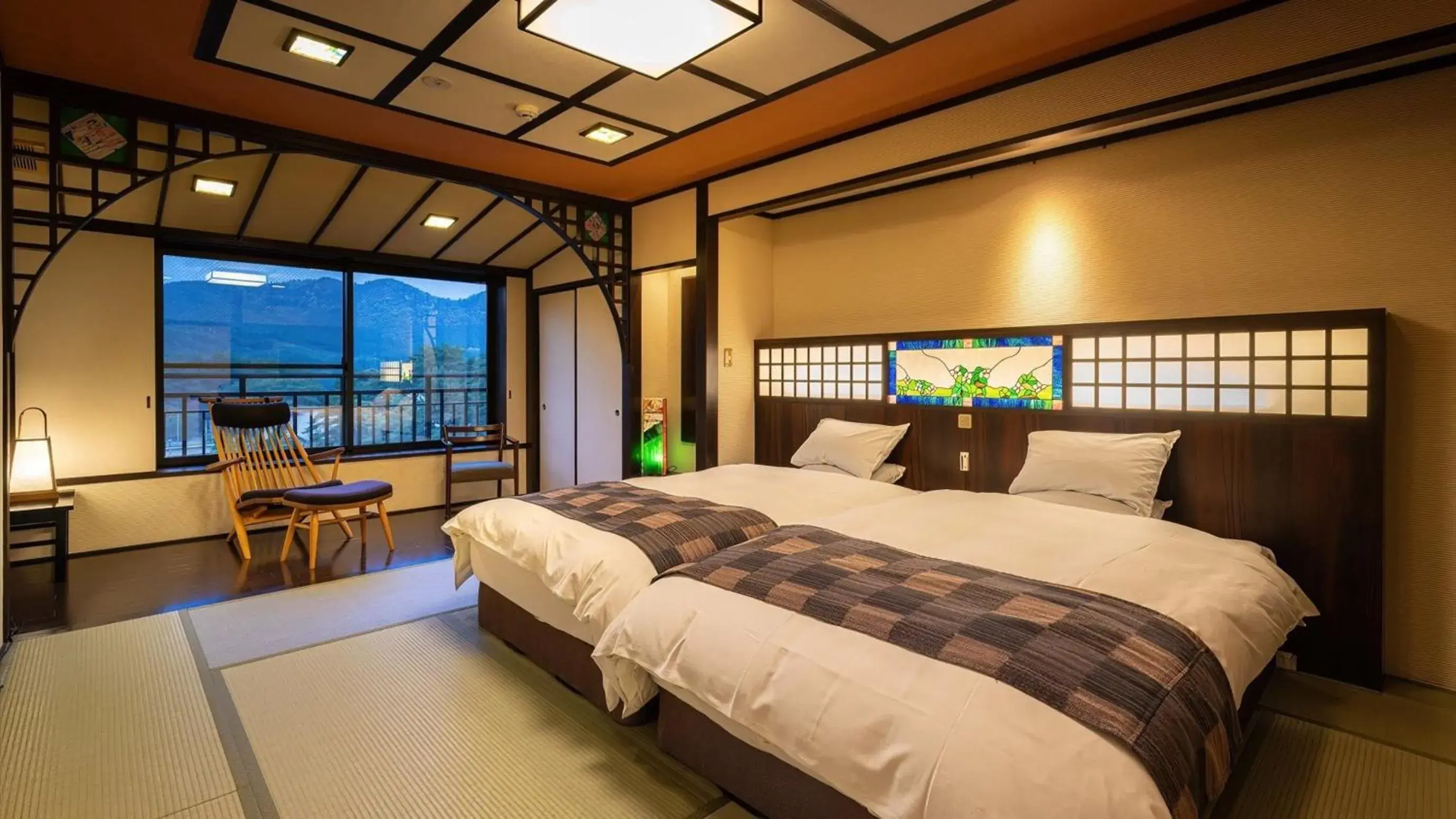 Japanese-Style Modern Twin Room in Kashintei Shirahama Japanese-Style Modern Twin Room in Kashintei Shirahama