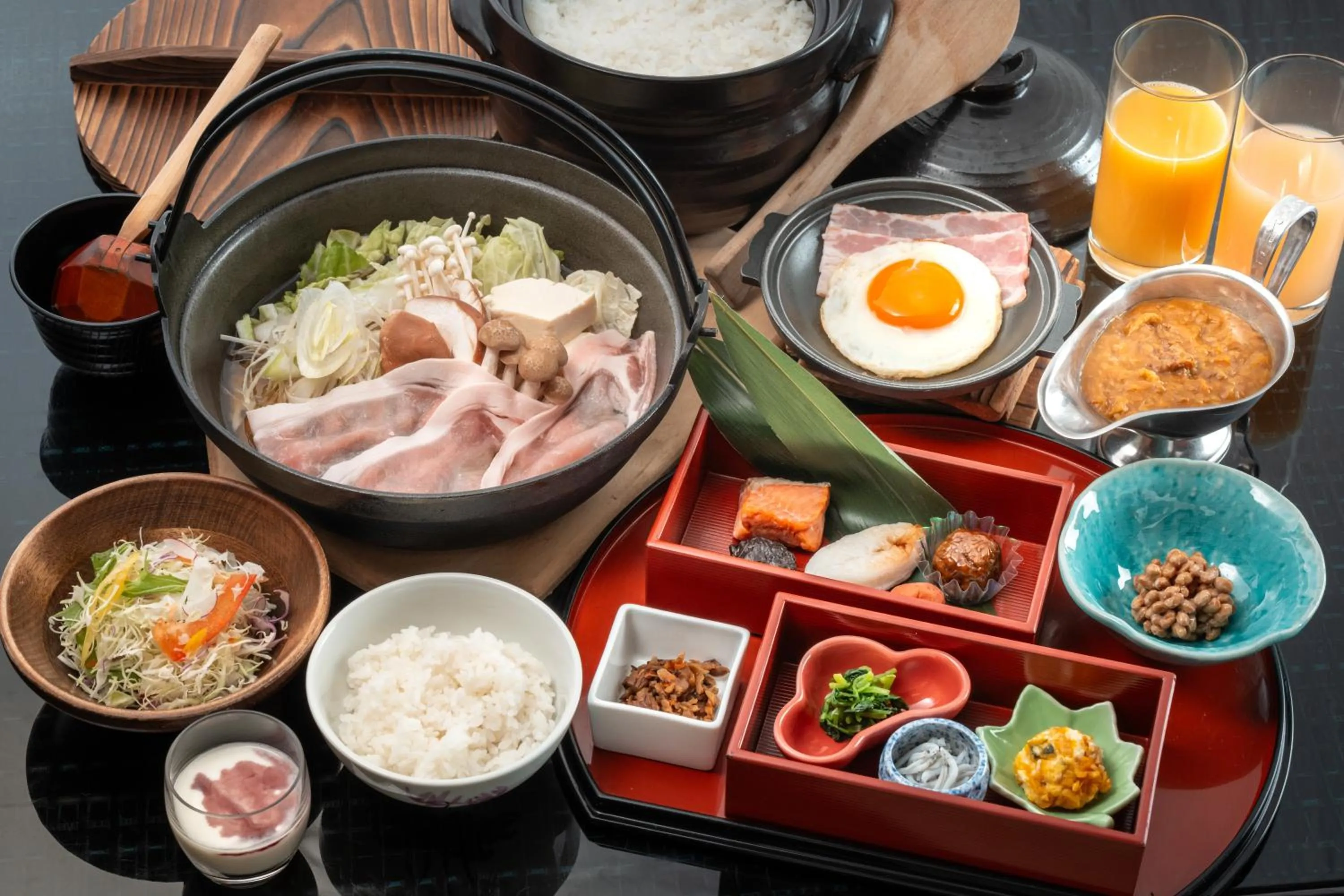 Buffet breakfast in Katakurinohana