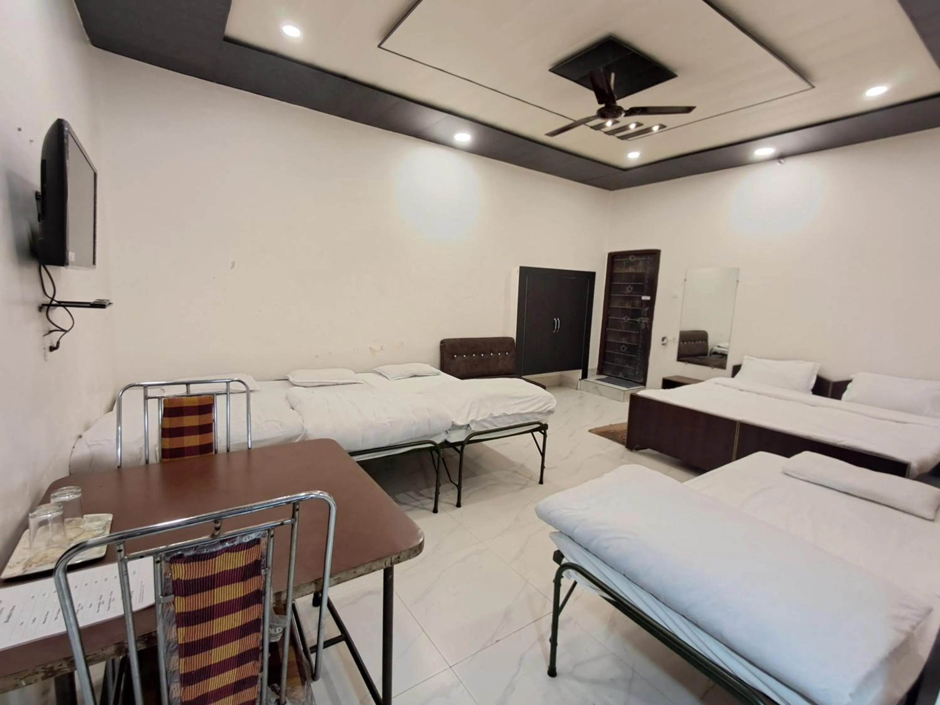 Bed in LD Guest House, Ayodhya