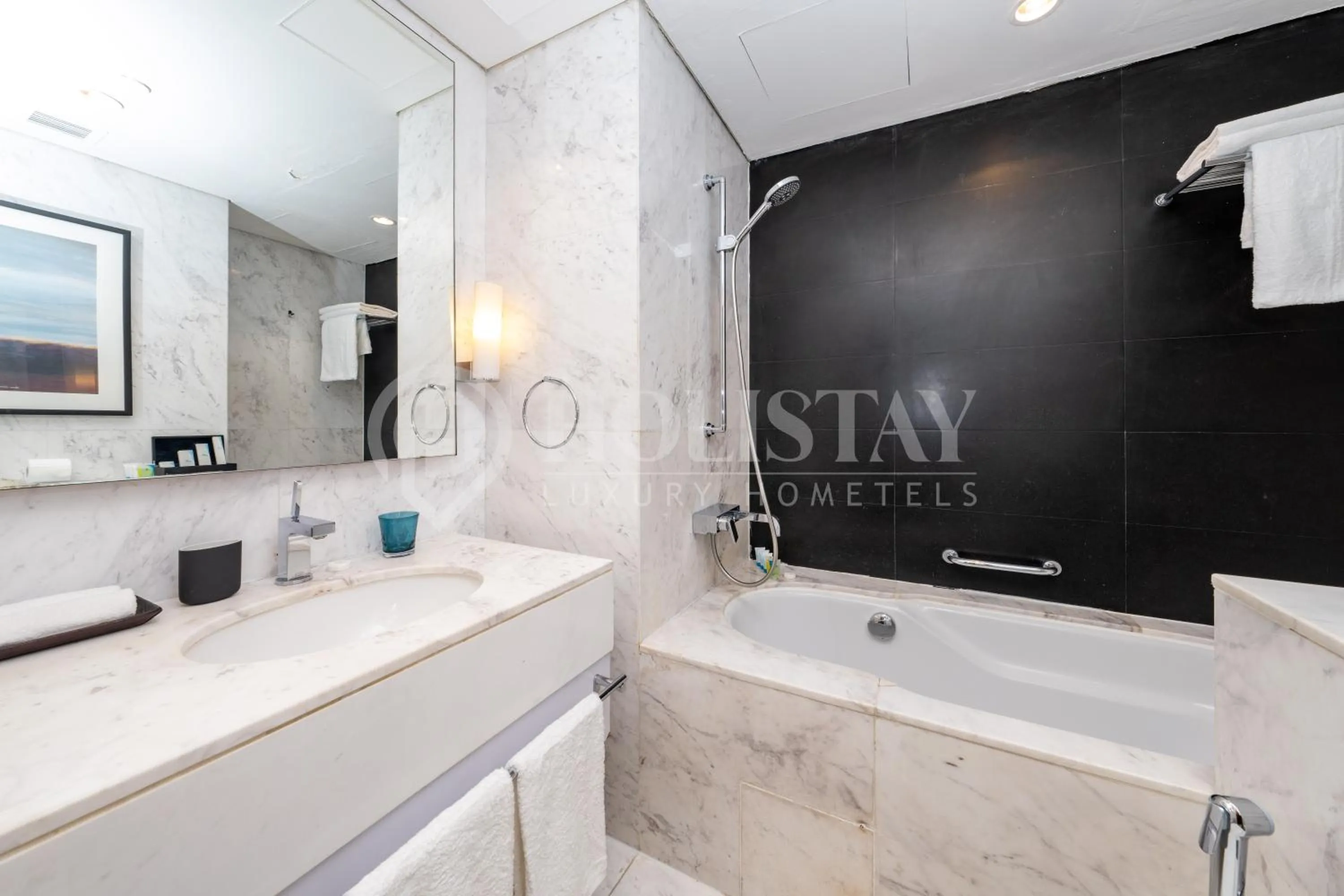 Bathroom in Holistay Luxury Homes - Burj khalifa view - Direct Access Dubai Mall