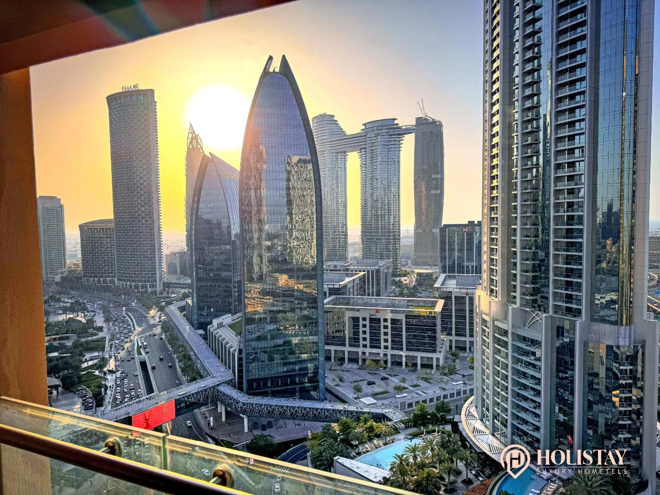 Property building in Holistay Luxury Homes - Burj khalifa view - Direct Access Dubai Mall