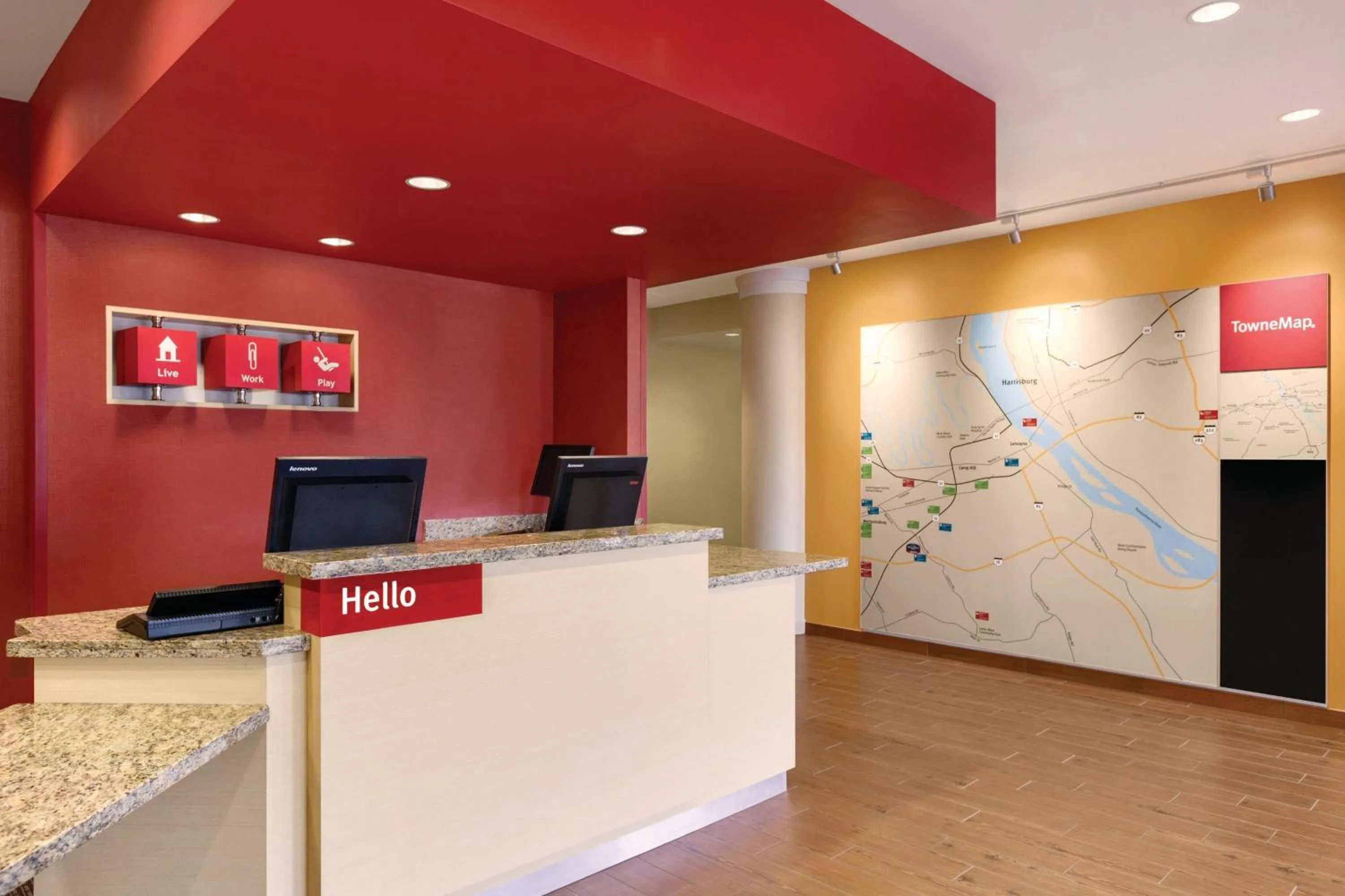 Lobby or reception in TownePlace Suites by Marriott Harrisburg West/Mechanicsburg