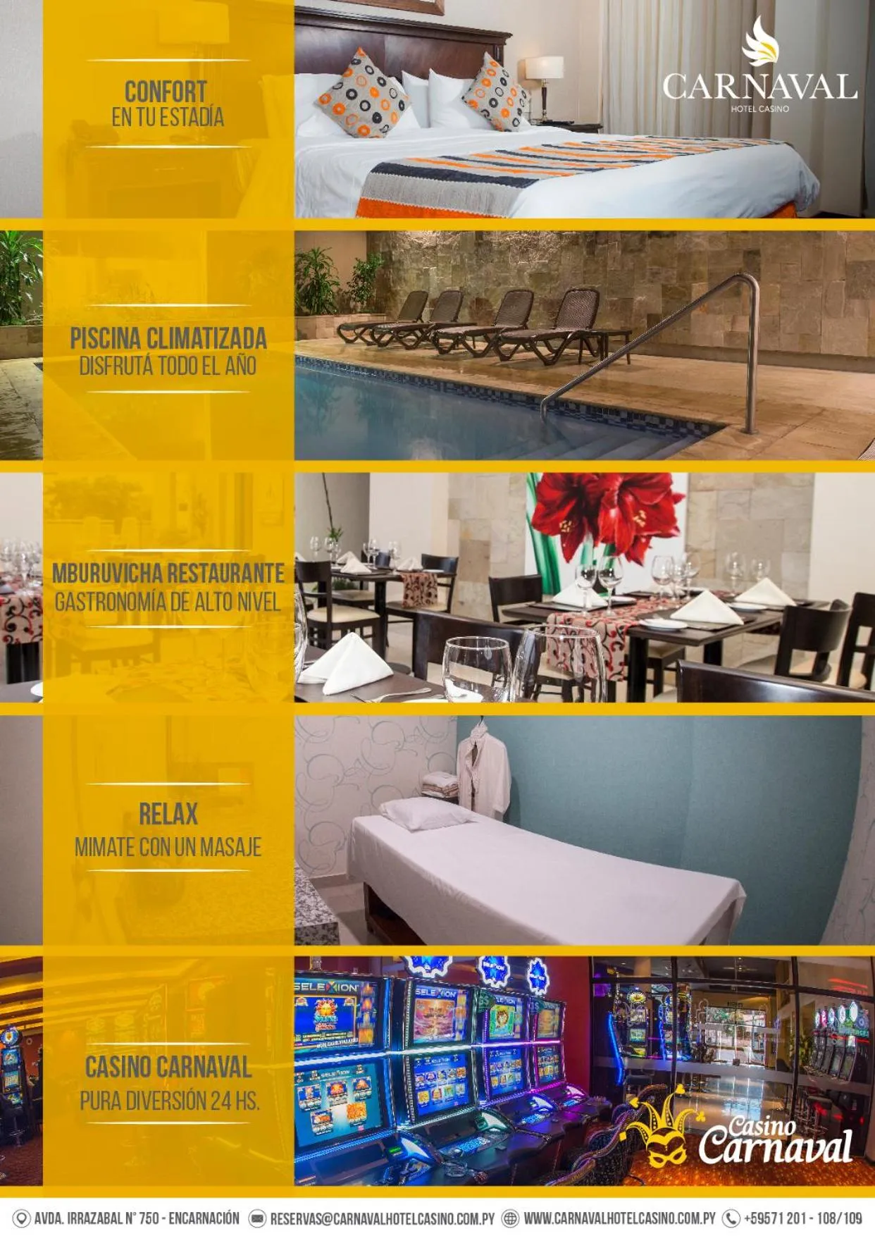 Restaurant/places to eat in Carnaval Hotel Casino