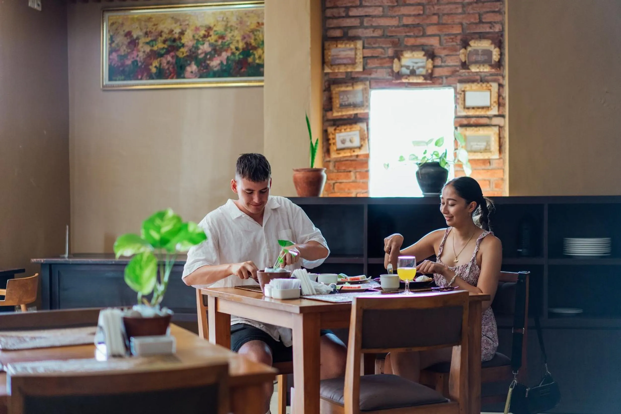 Buffet breakfast in The Light Exclusive Villas and SPA