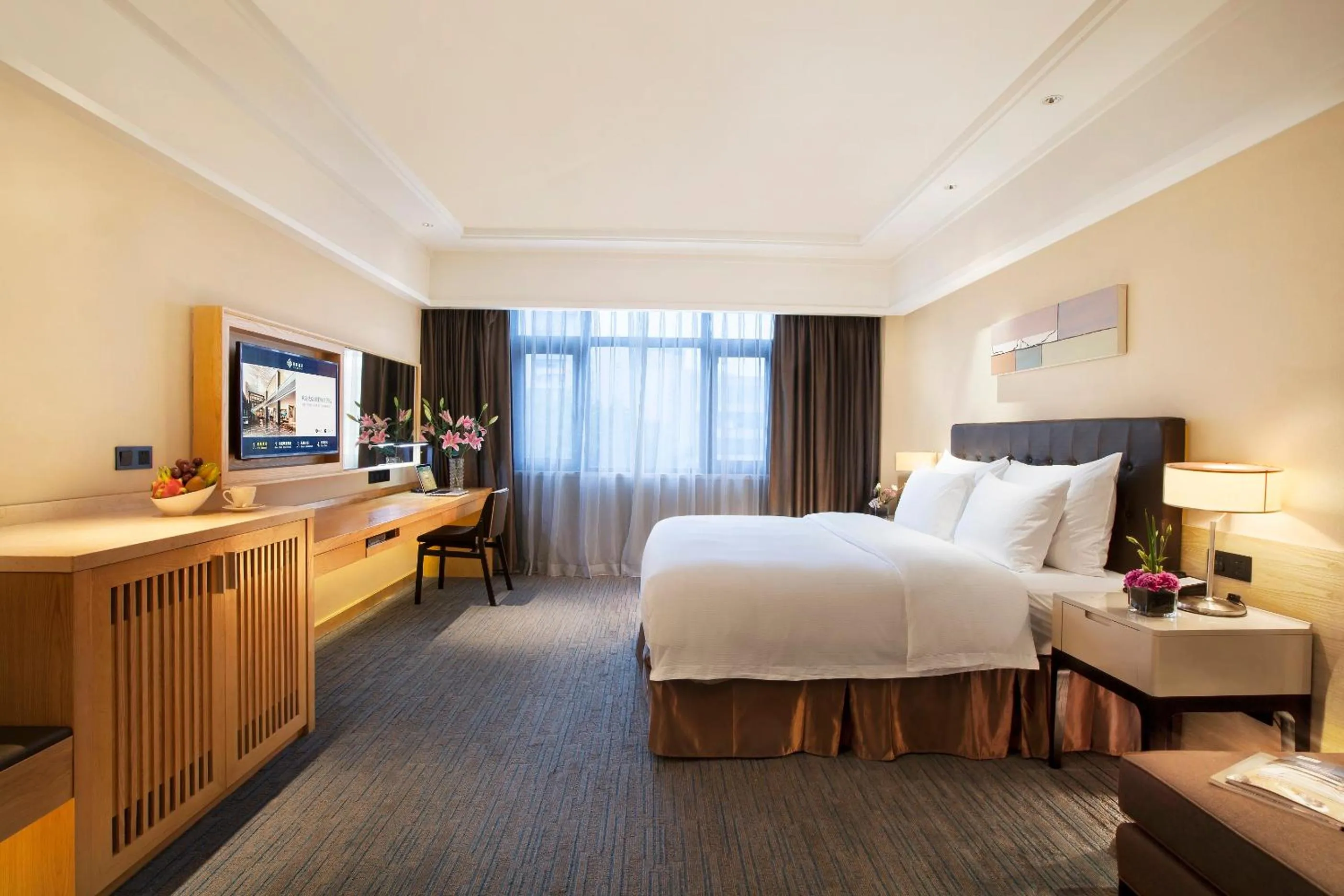 Photo of the whole room, Bed in Yiho Hotel Xiamen Huli