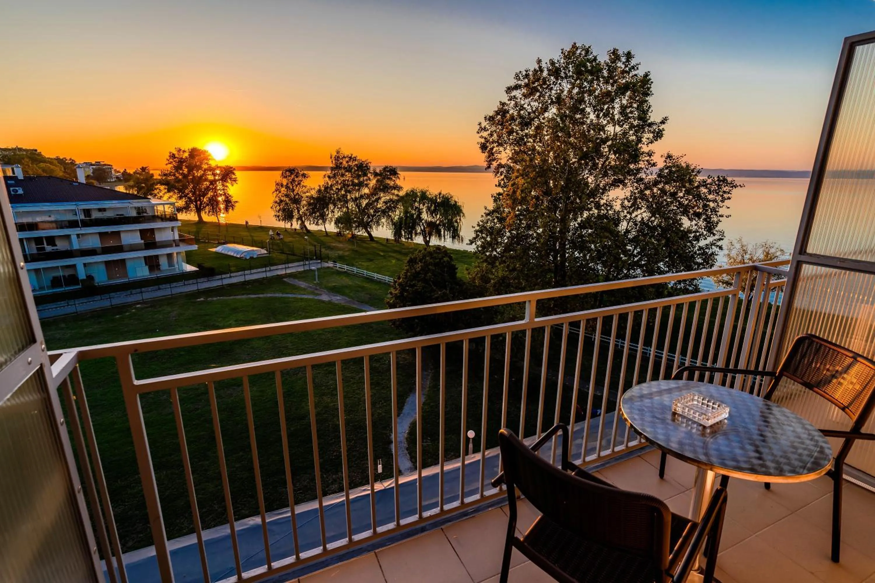 Lake view in Plazs Hotel Siófok