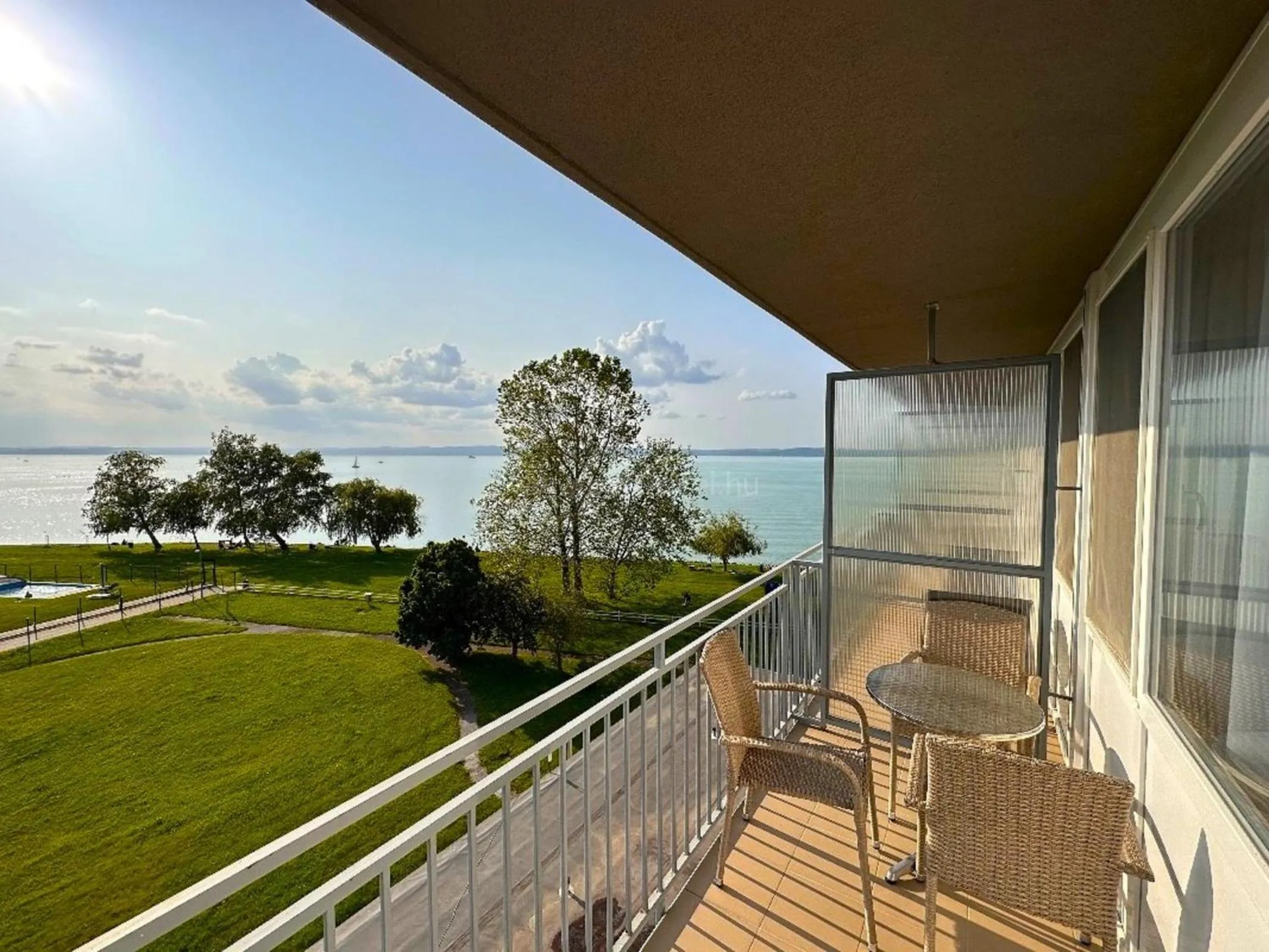 Lake view in Plazs Hotel Siófok