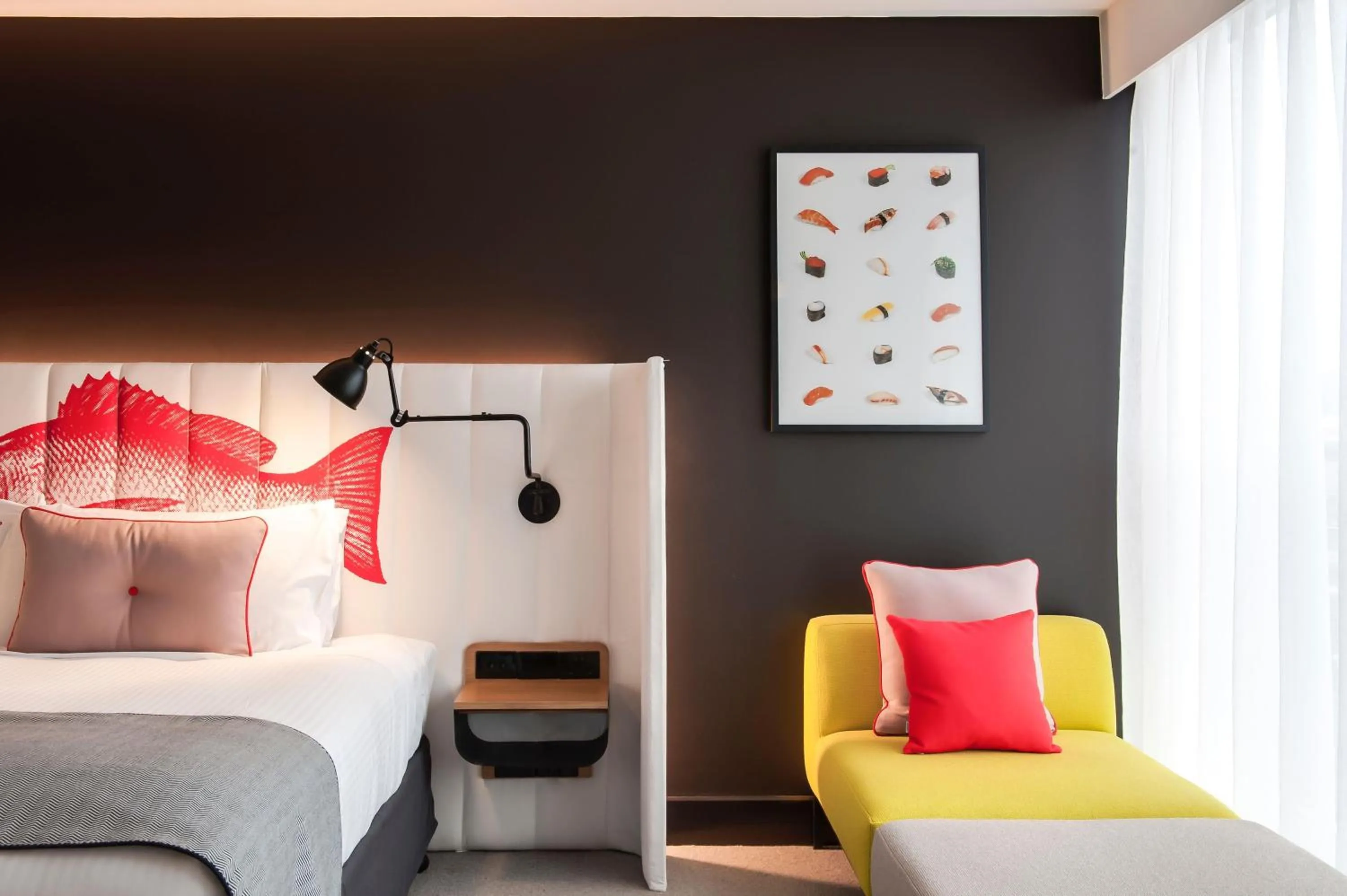 Photo of the whole room, Bed in Ovolo Sydney Woolloomooloo, a Wyndham Hotel
