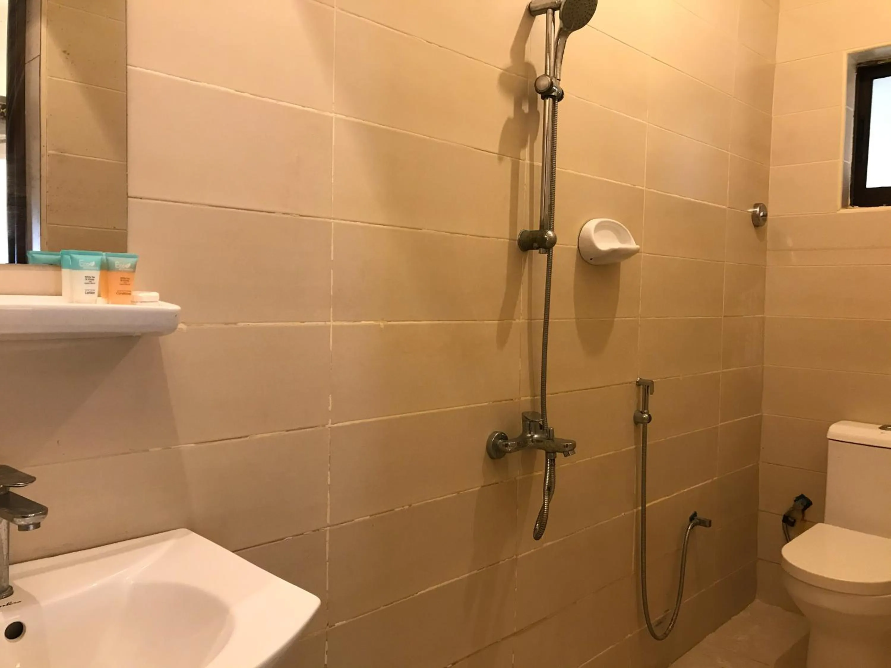 Shower in Jambiani White Sands Bungalows