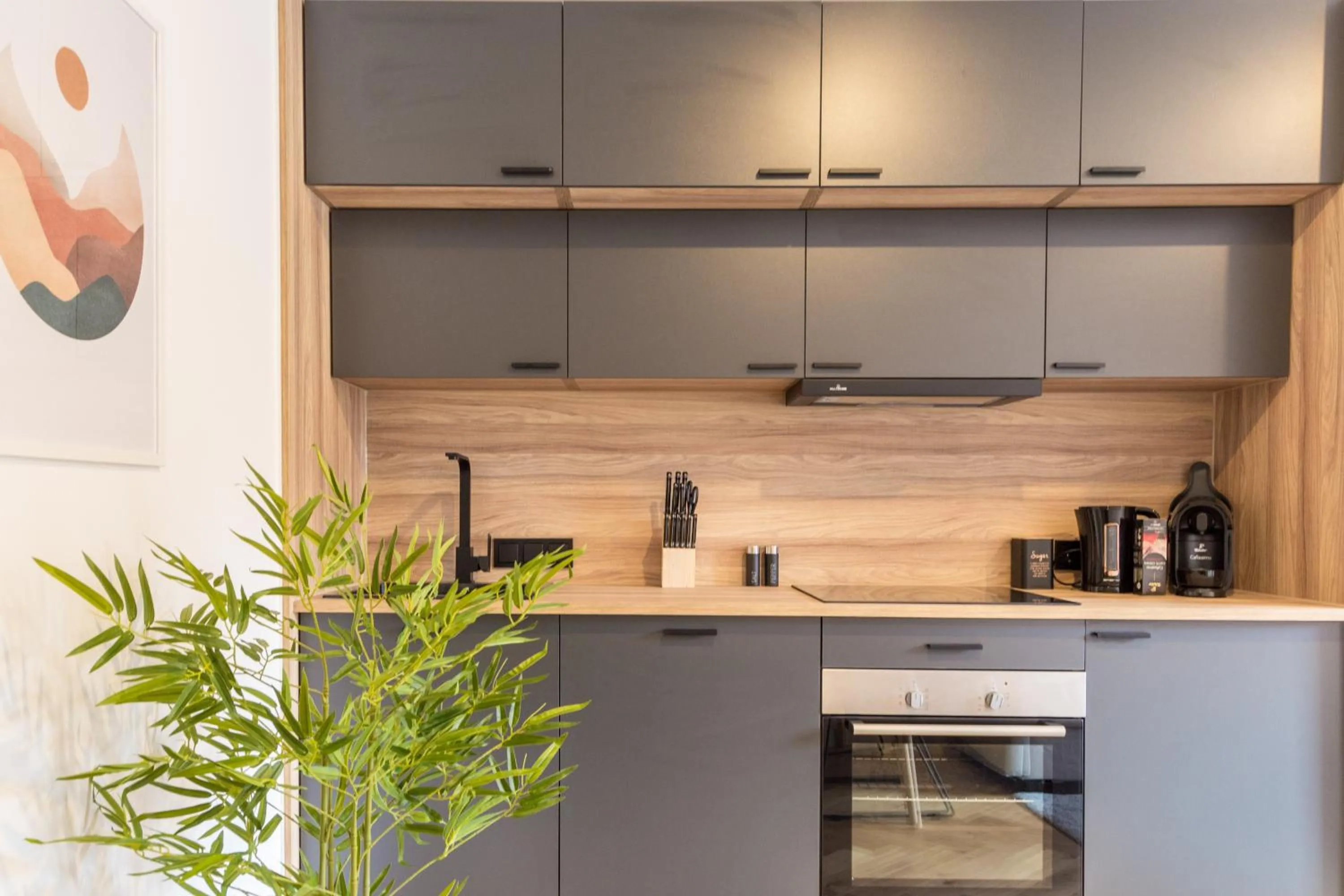 Coffee/tea facilities in living TIMELESS - Adler Apartments Sasbachwalden