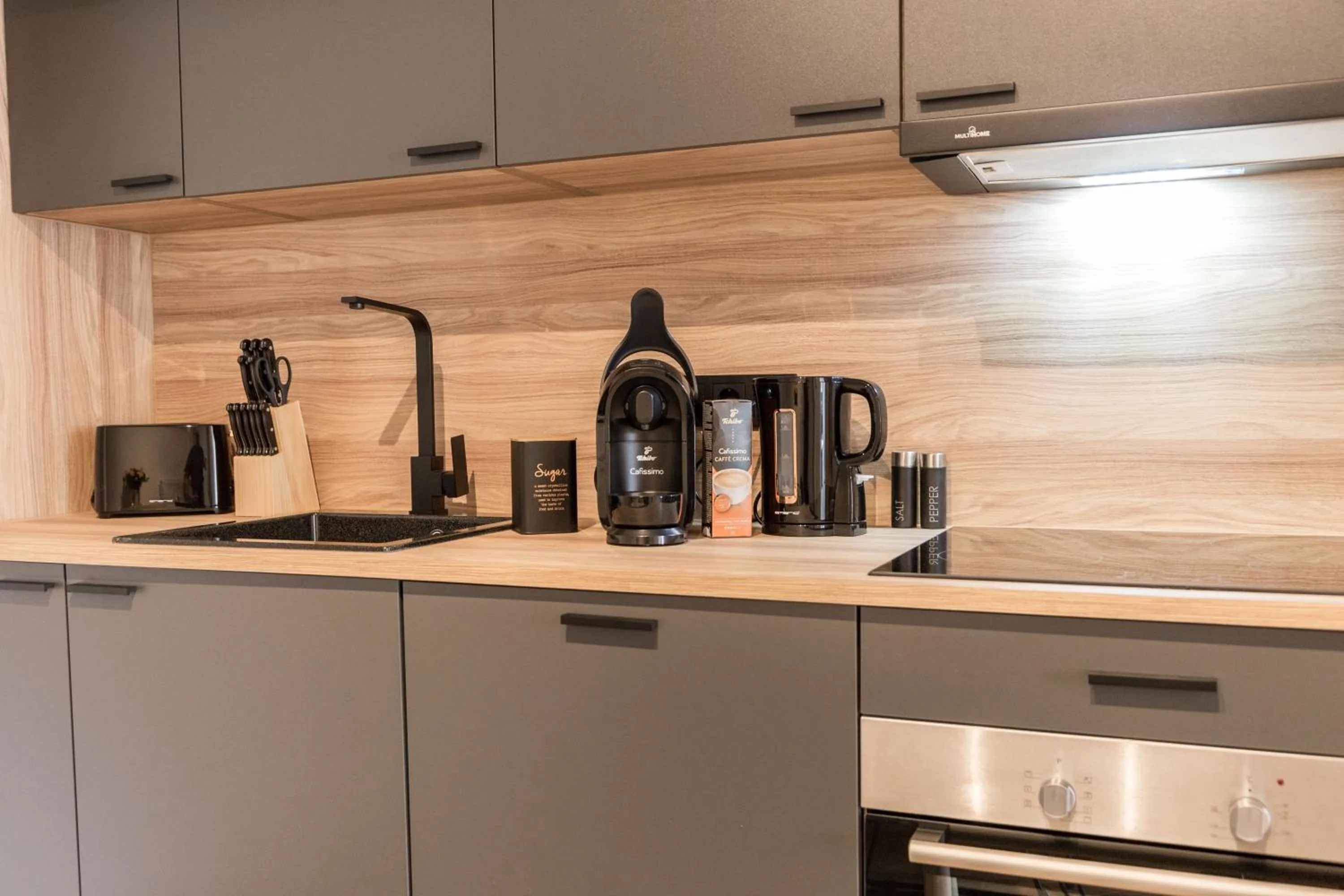 Coffee/tea facilities in living TIMELESS - Adler Apartments Sasbachwalden