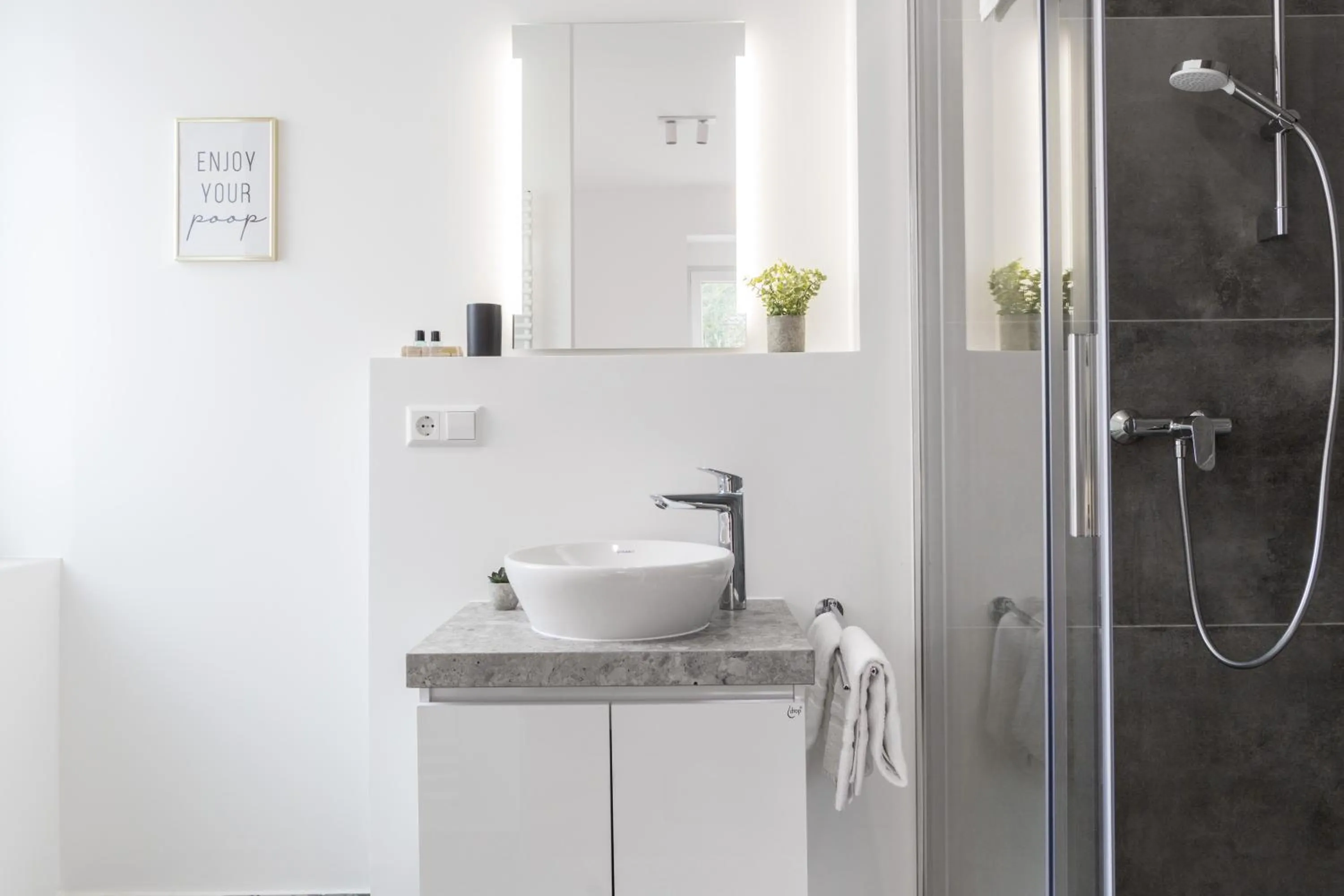 Bathroom in living TIMELESS - Adler Apartments Sasbachwalden