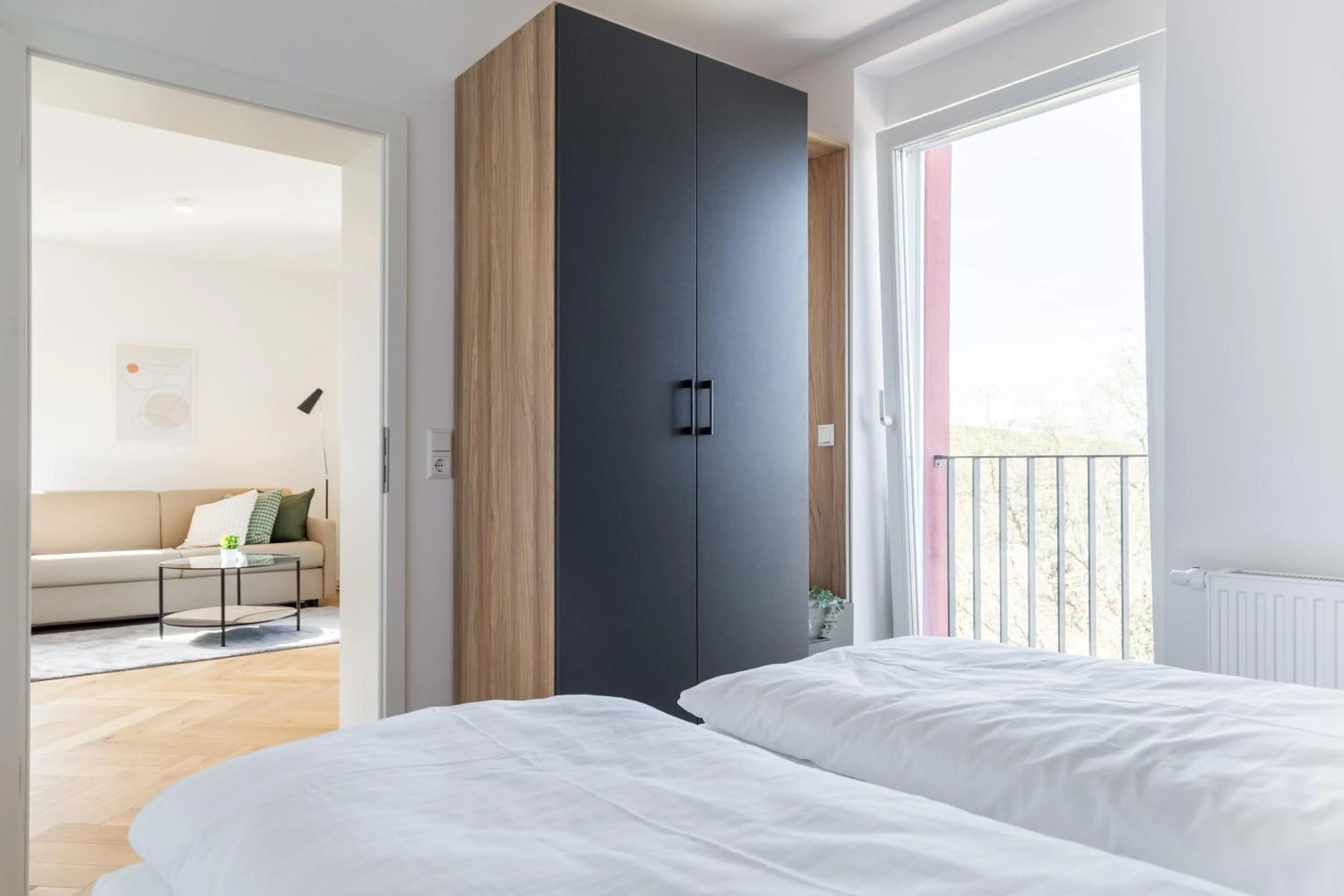 Bed in living TIMELESS - Adler Apartments Sasbachwalden