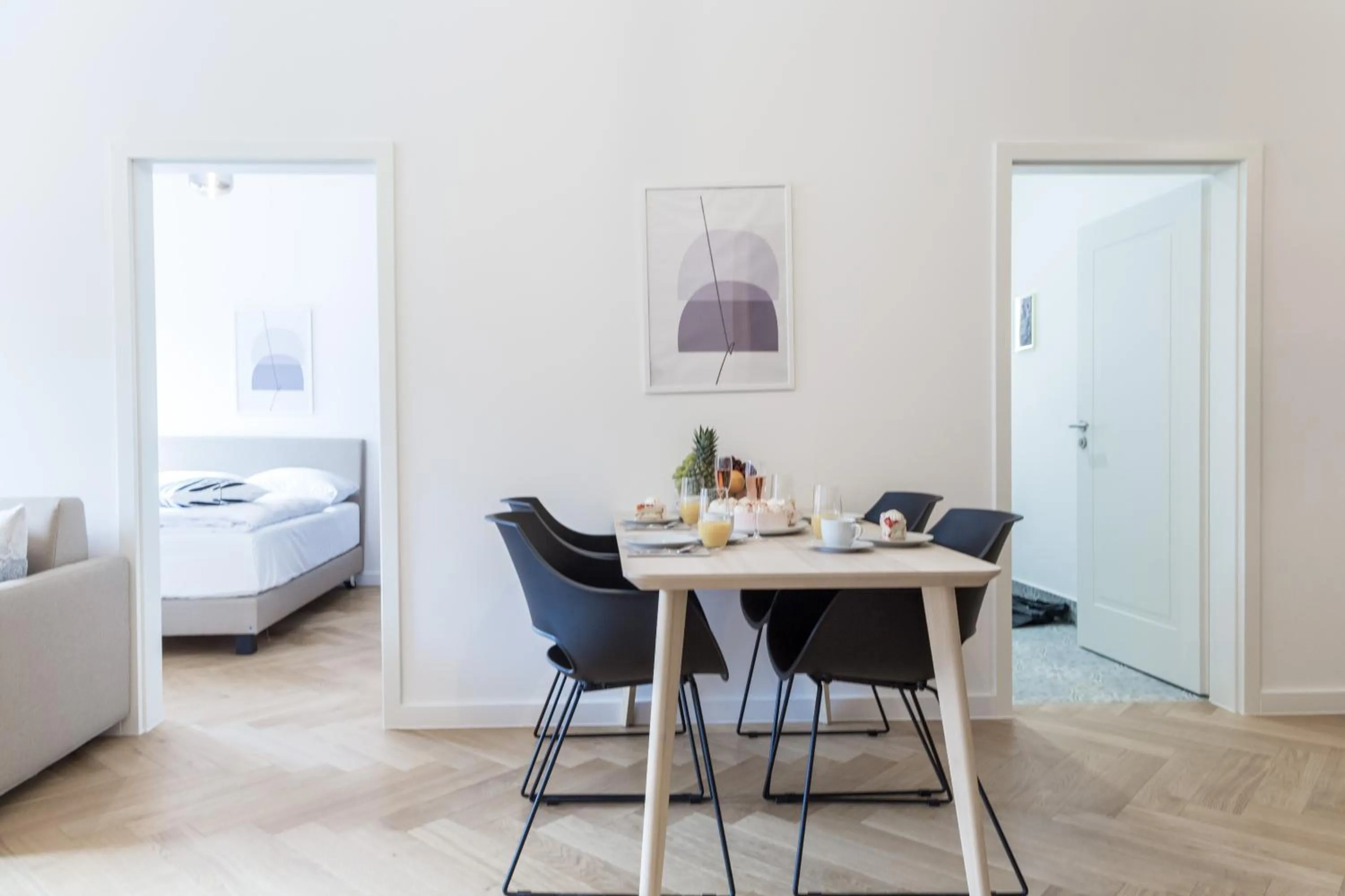 Bed in living TIMELESS - Adler Apartments Sasbachwalden