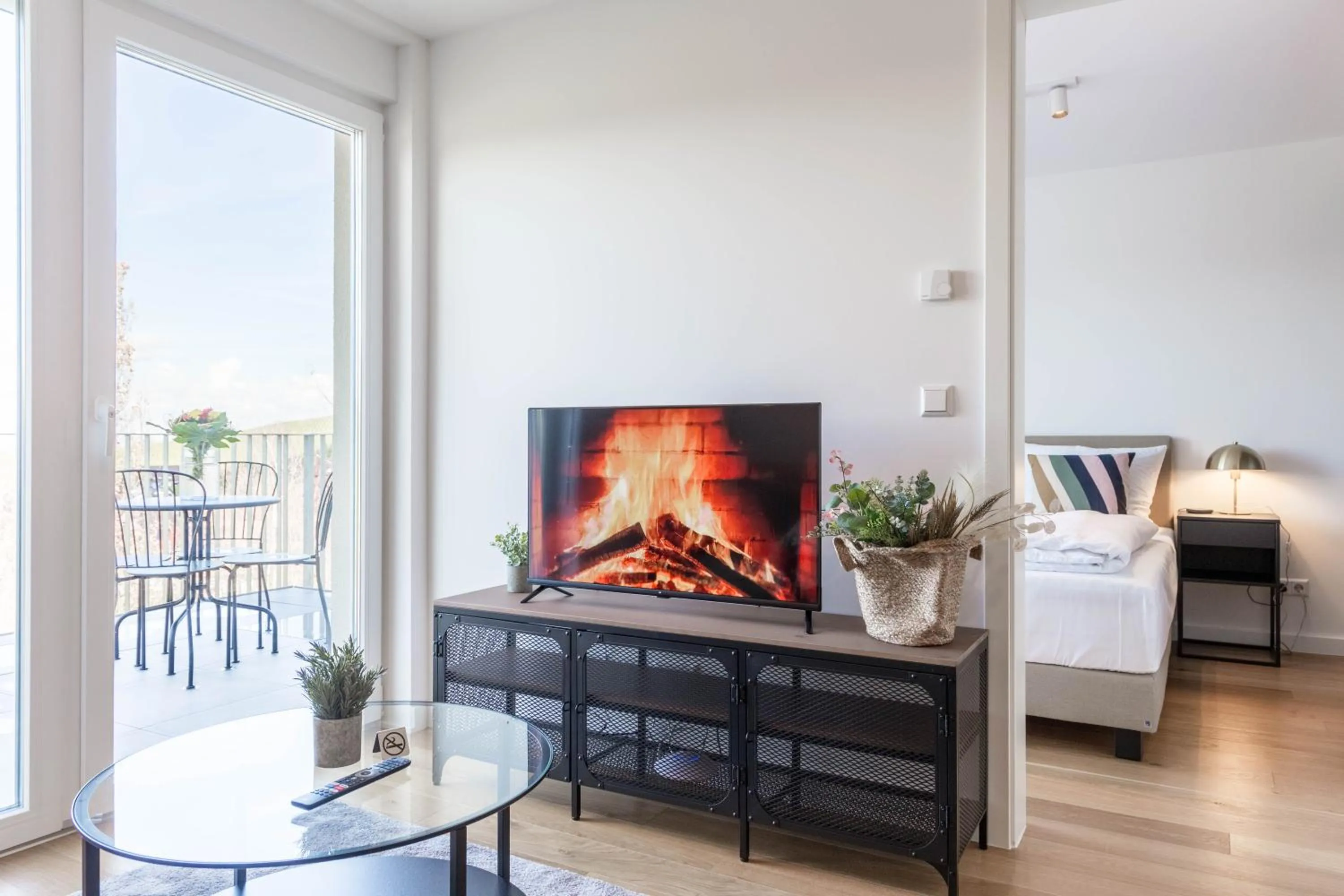 Bed in living TIMELESS - Adler Apartments Sasbachwalden