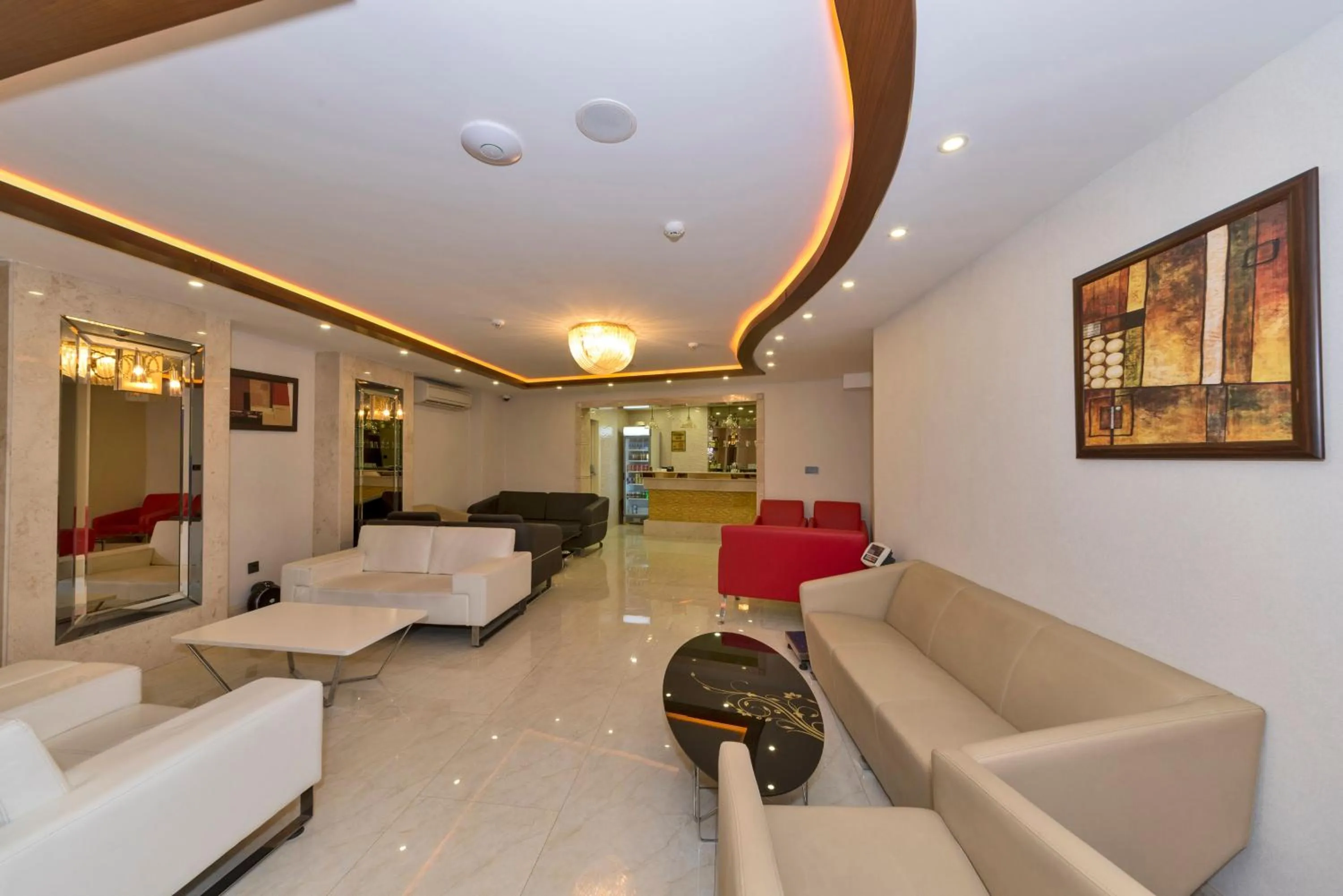 Lobby or reception in Marcello Hotel