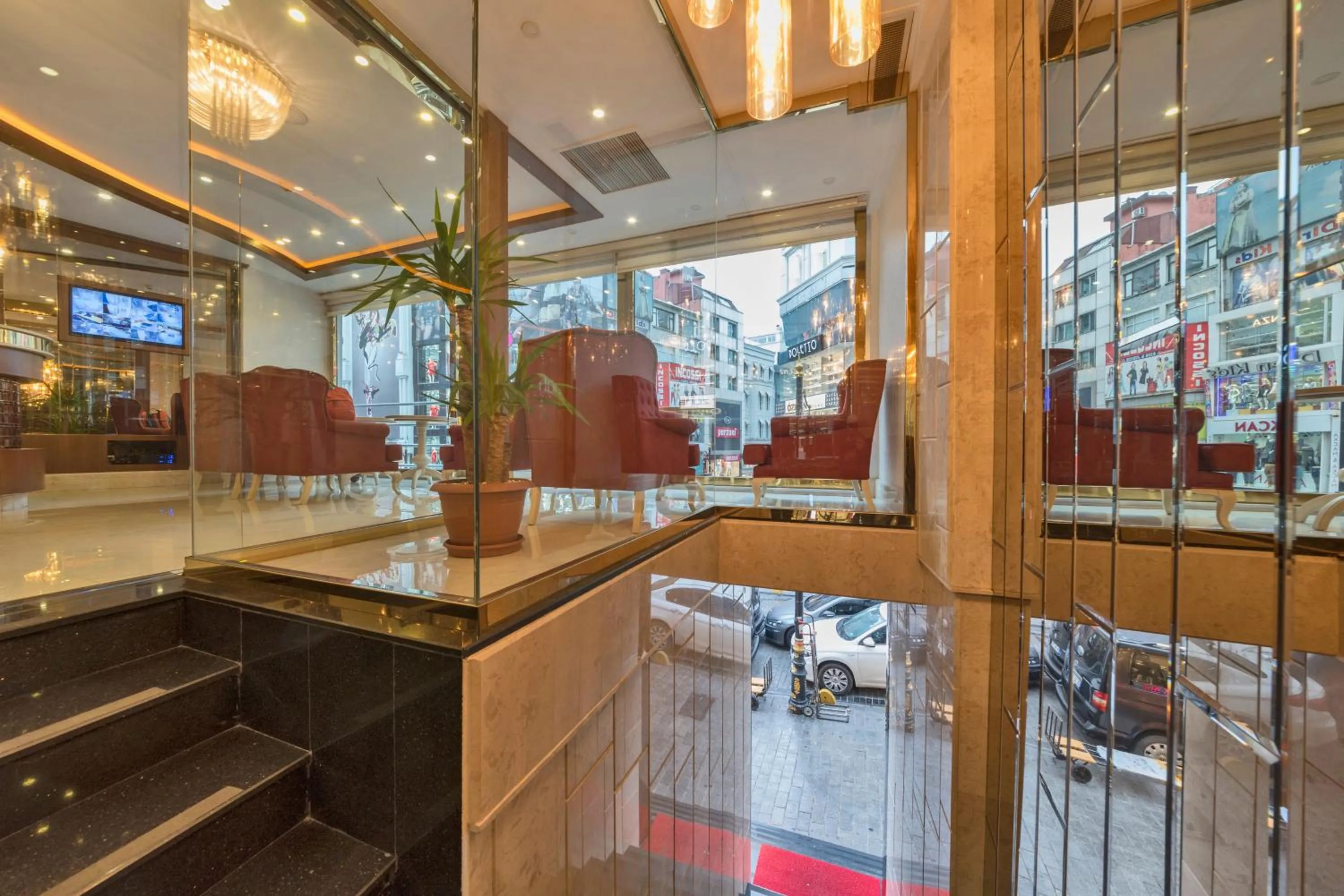 Lobby or reception in Marcello Hotel