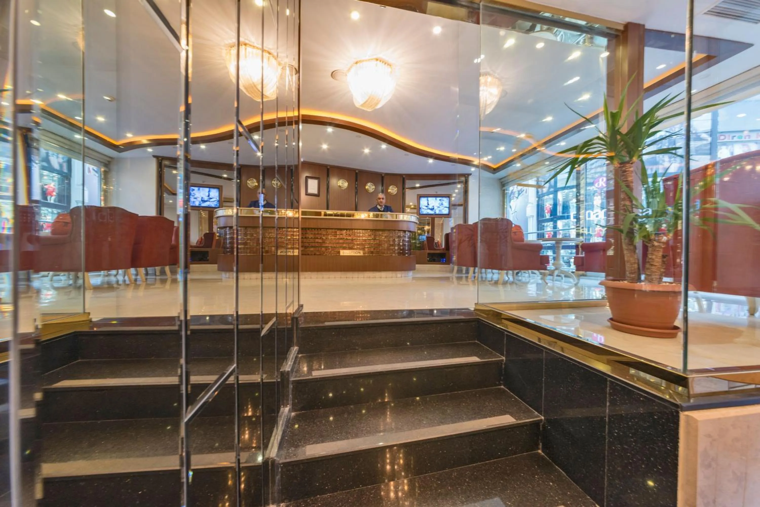 Lobby or reception in Marcello Hotel