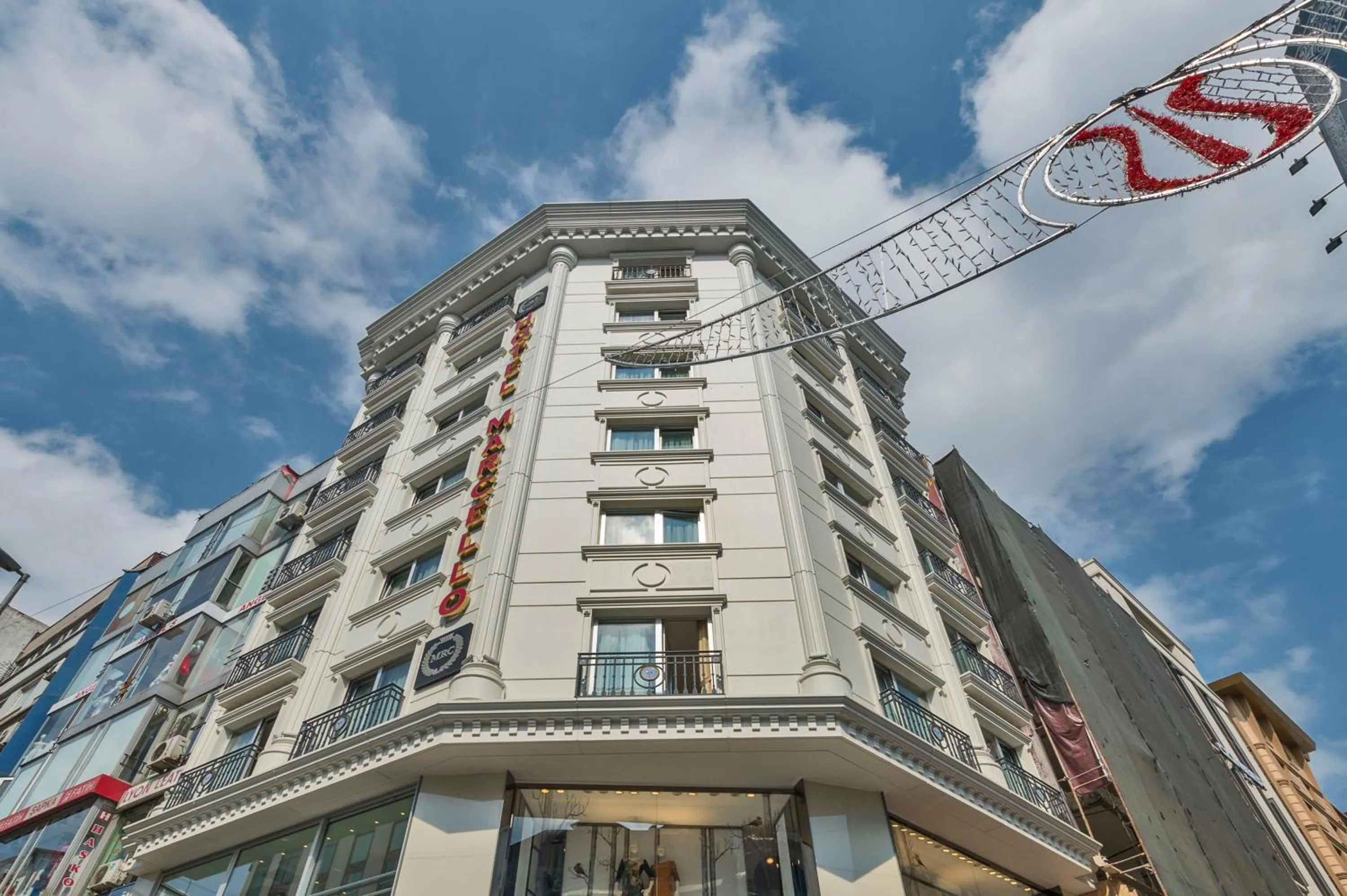 Facade/entrance in Marcello Hotel