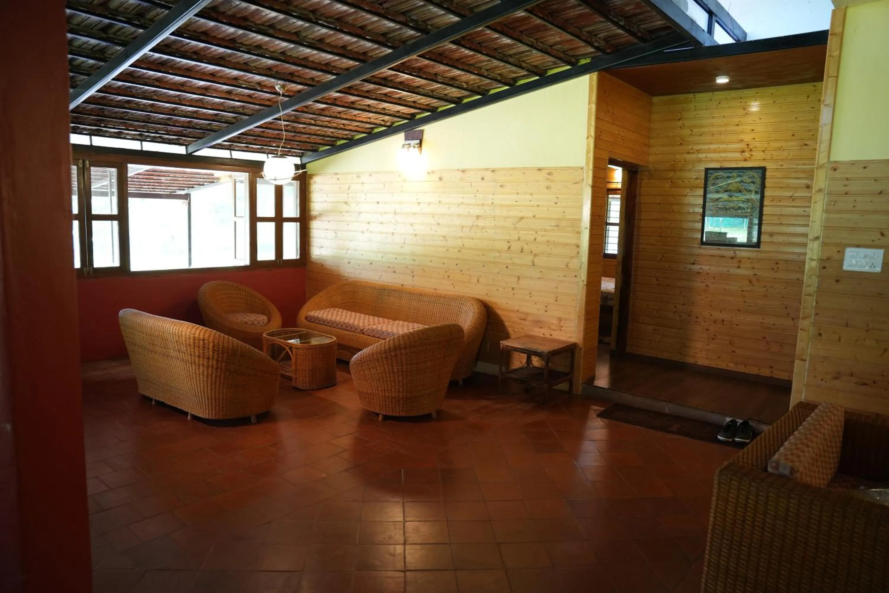 Living room in labdhi Resorts Masinagudi- Stag Groups not allowed