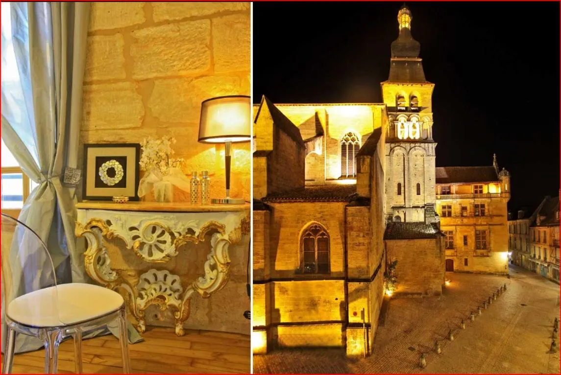 Seating area in Appartement de prestige avec parking Sarlat centre